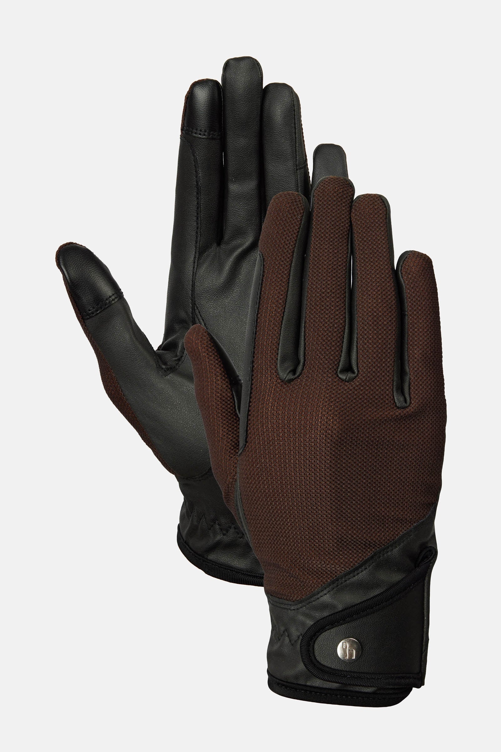 Ally Mesh Riding Gloves Dark Brown 8