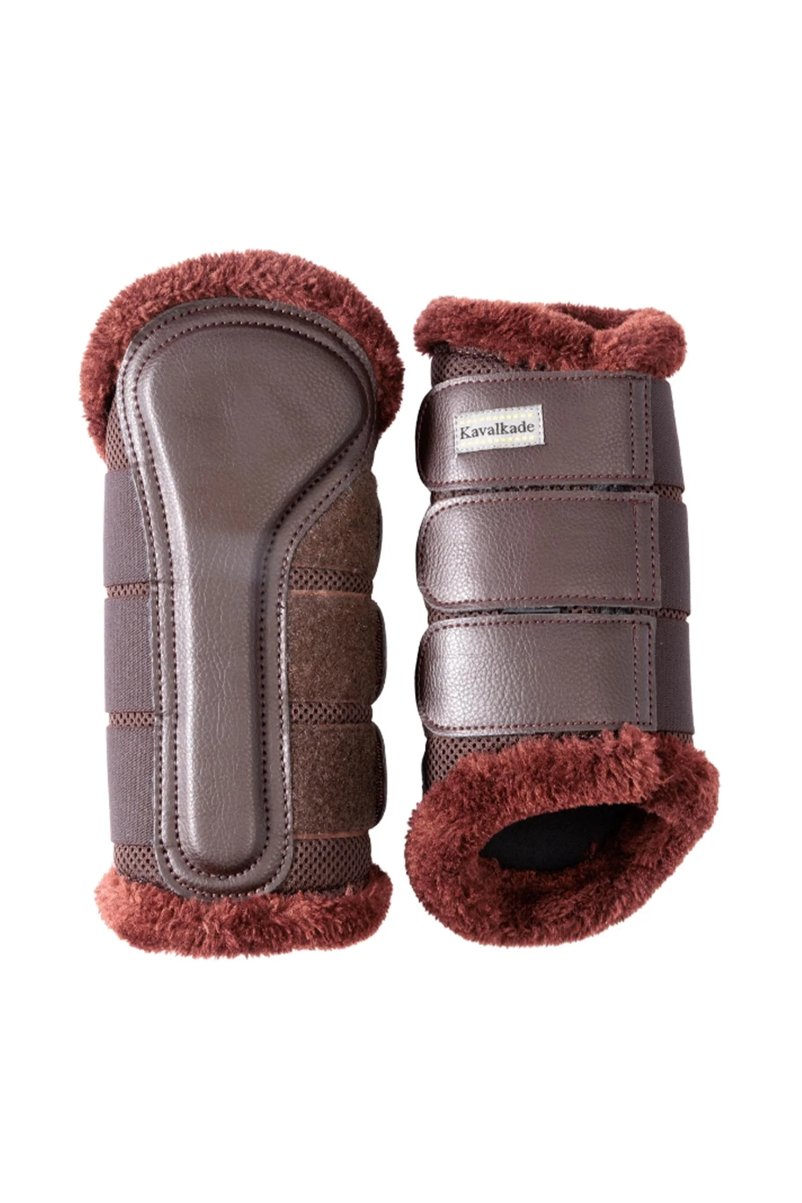 Anatomic Mesh Tendon Boots With Faux Fur Brown/Brown L