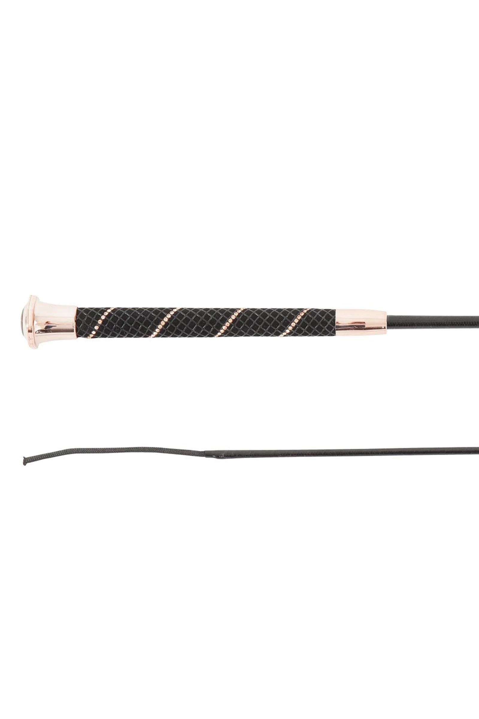 Andromeda Dressage Whip Black/Rose gold 100 cm