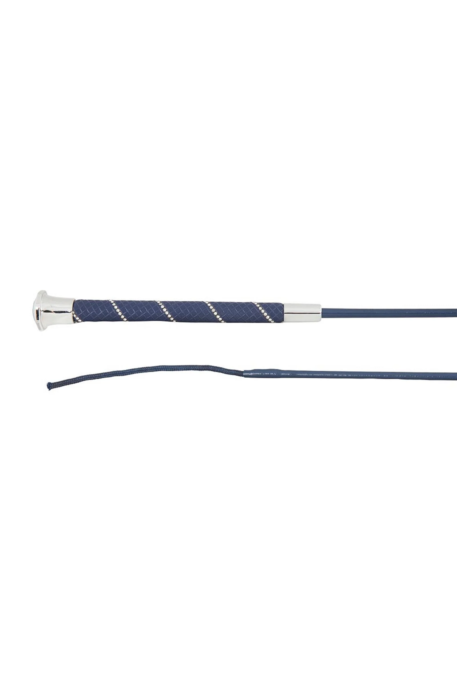 Andromeda Dressage Whip Navy/Silver 110 cm