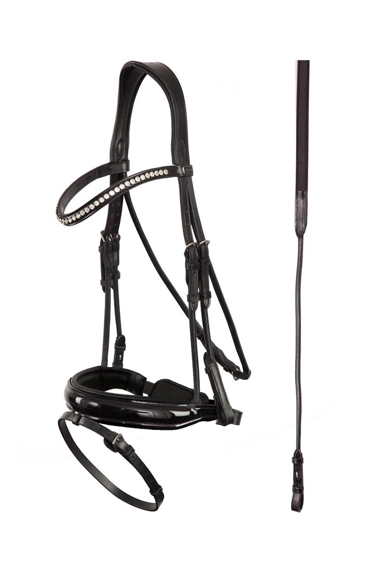 ANKY Anatomic Bridle Shaped Noseband Black C