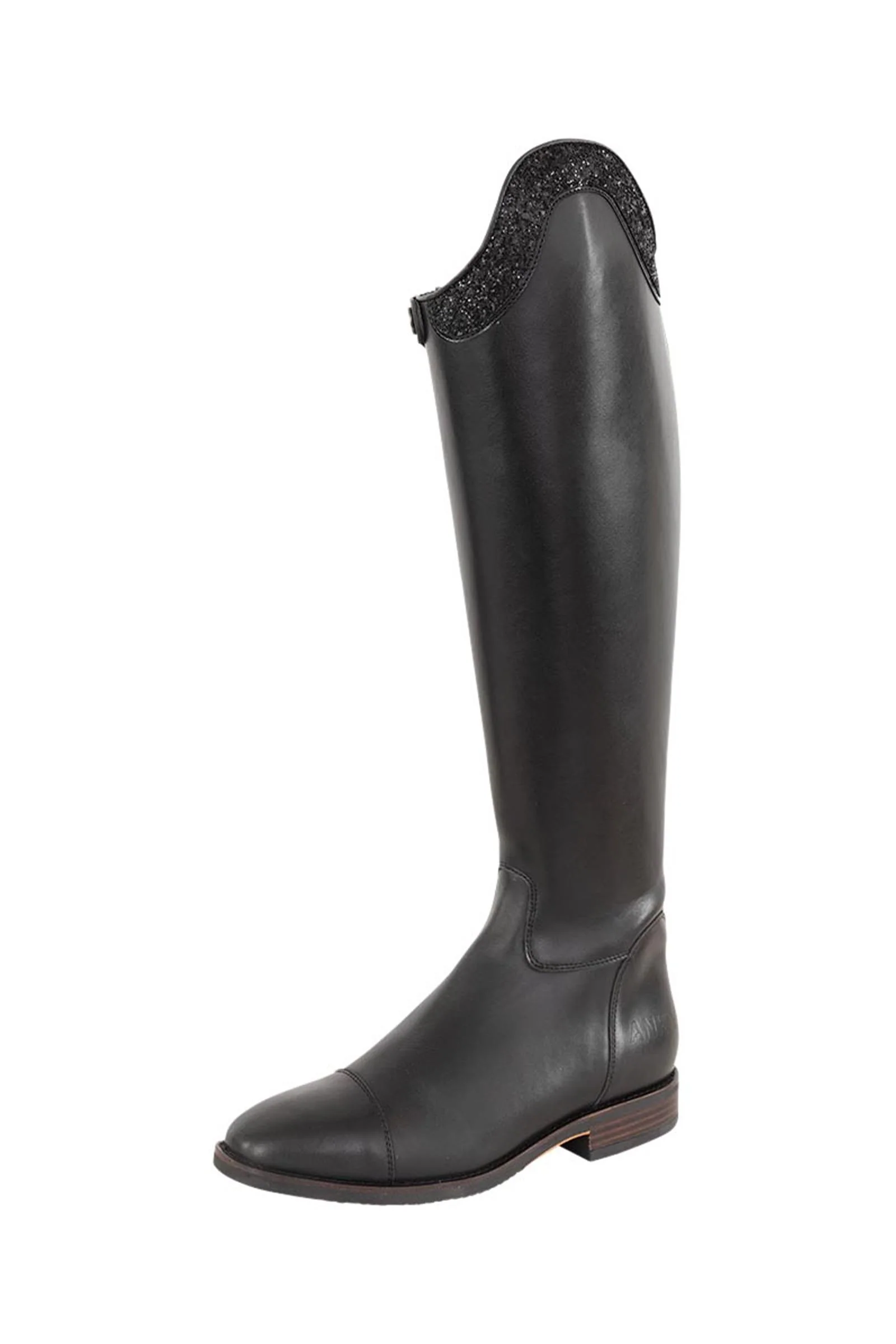 ANKY Chicago Riding Boot, Slim Shaft Black 4 Width 32 Height 45