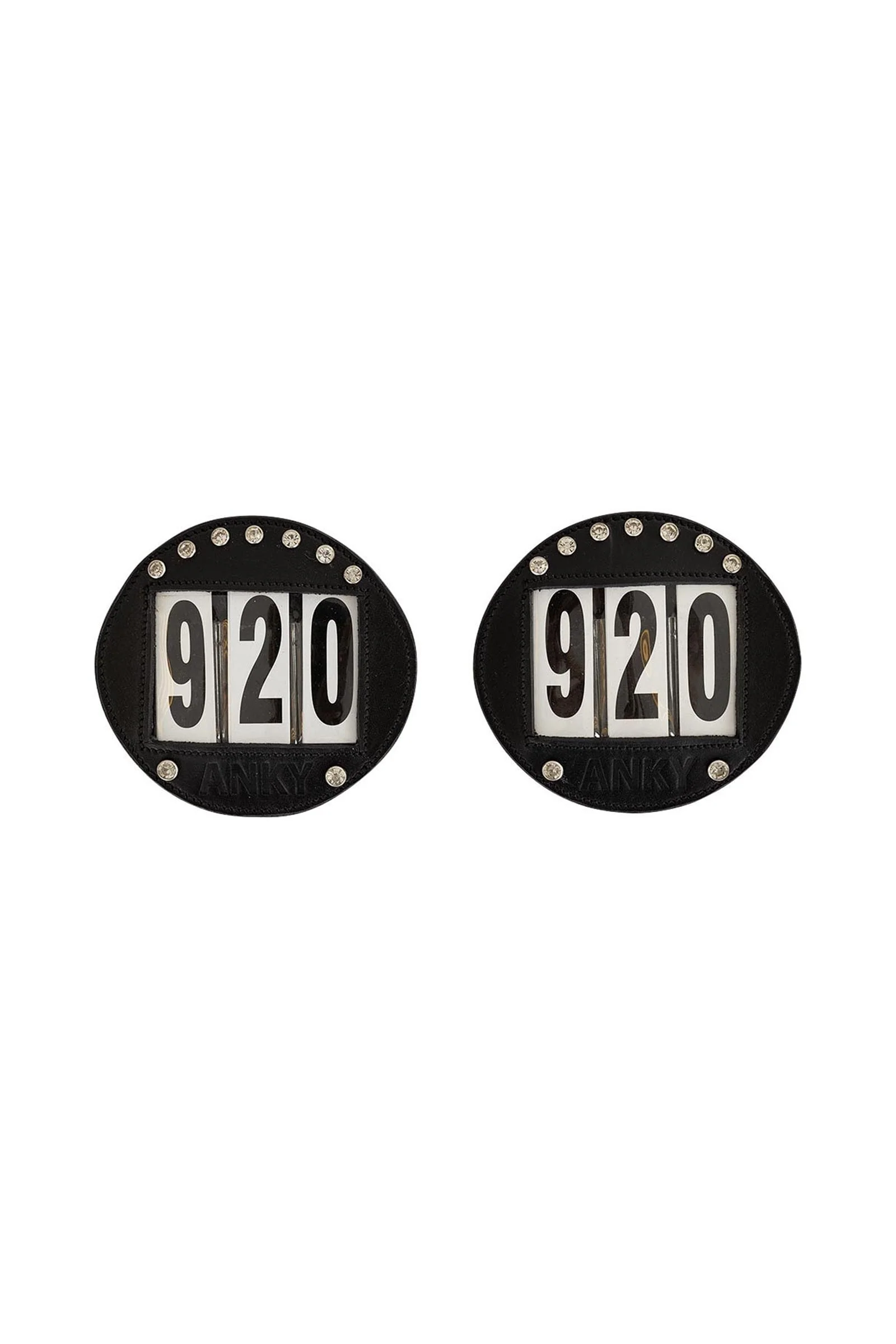 ANKY Competition Number Holder (Pair) Black One Size