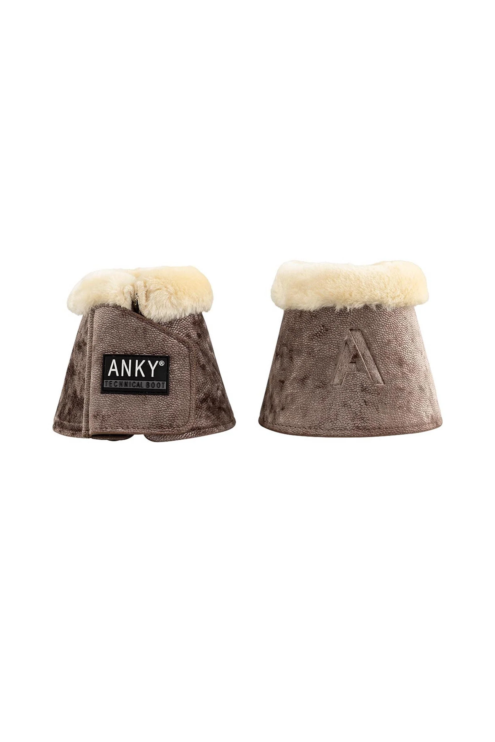 ANKY Jubilee Faux Fur Bell Boots Crystal Rose M