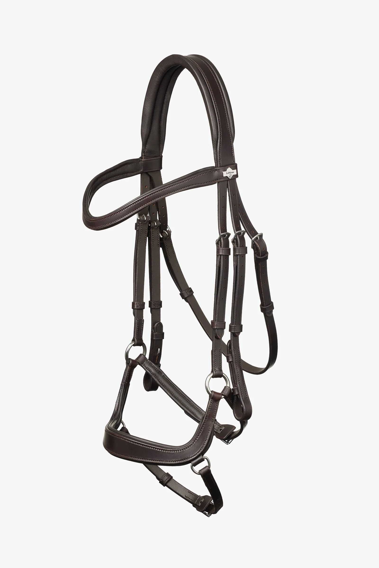 Arika Drop Bridle Brown/Silver X-Full