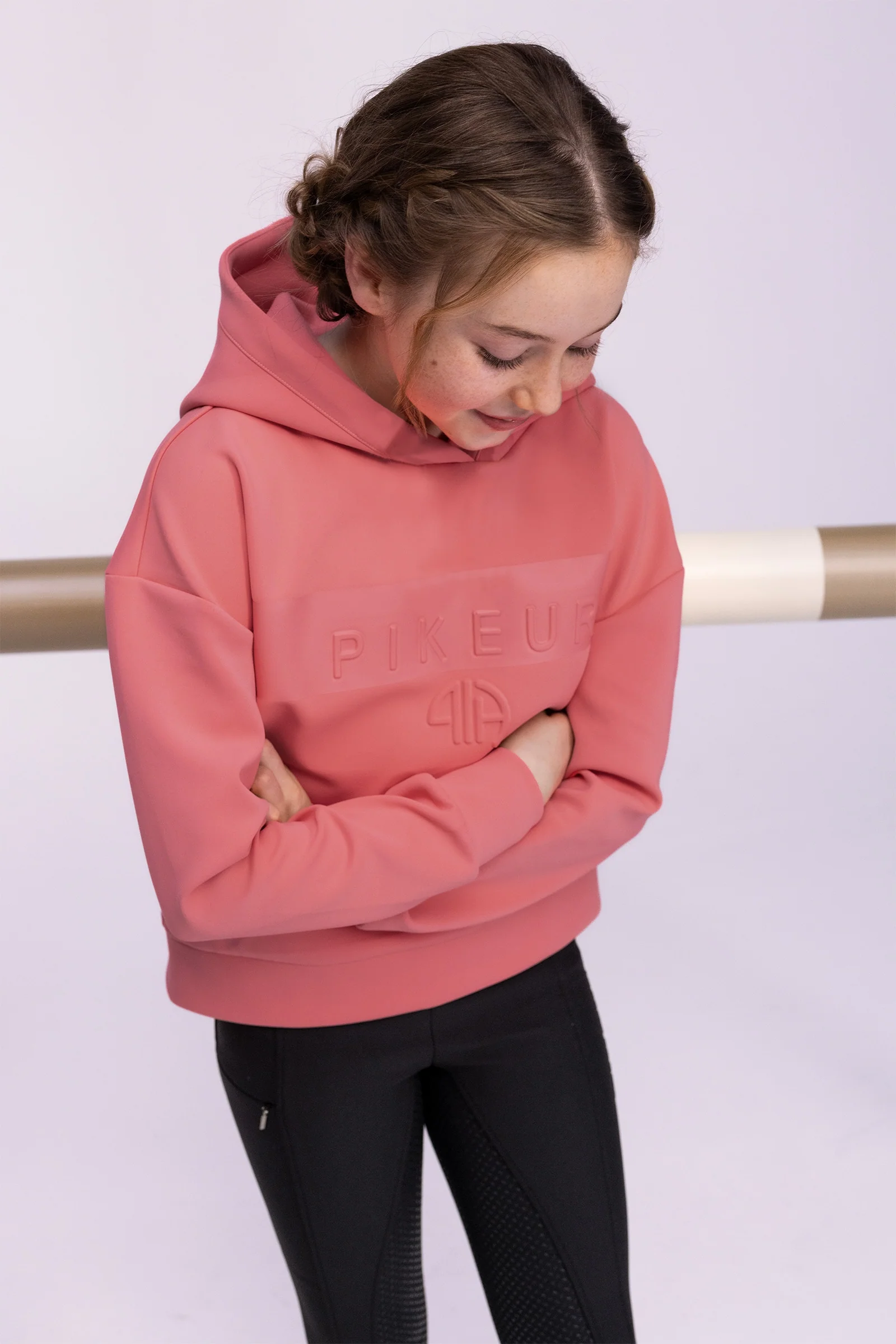 Athleisure Women's Hoodie Salmon Pink 14