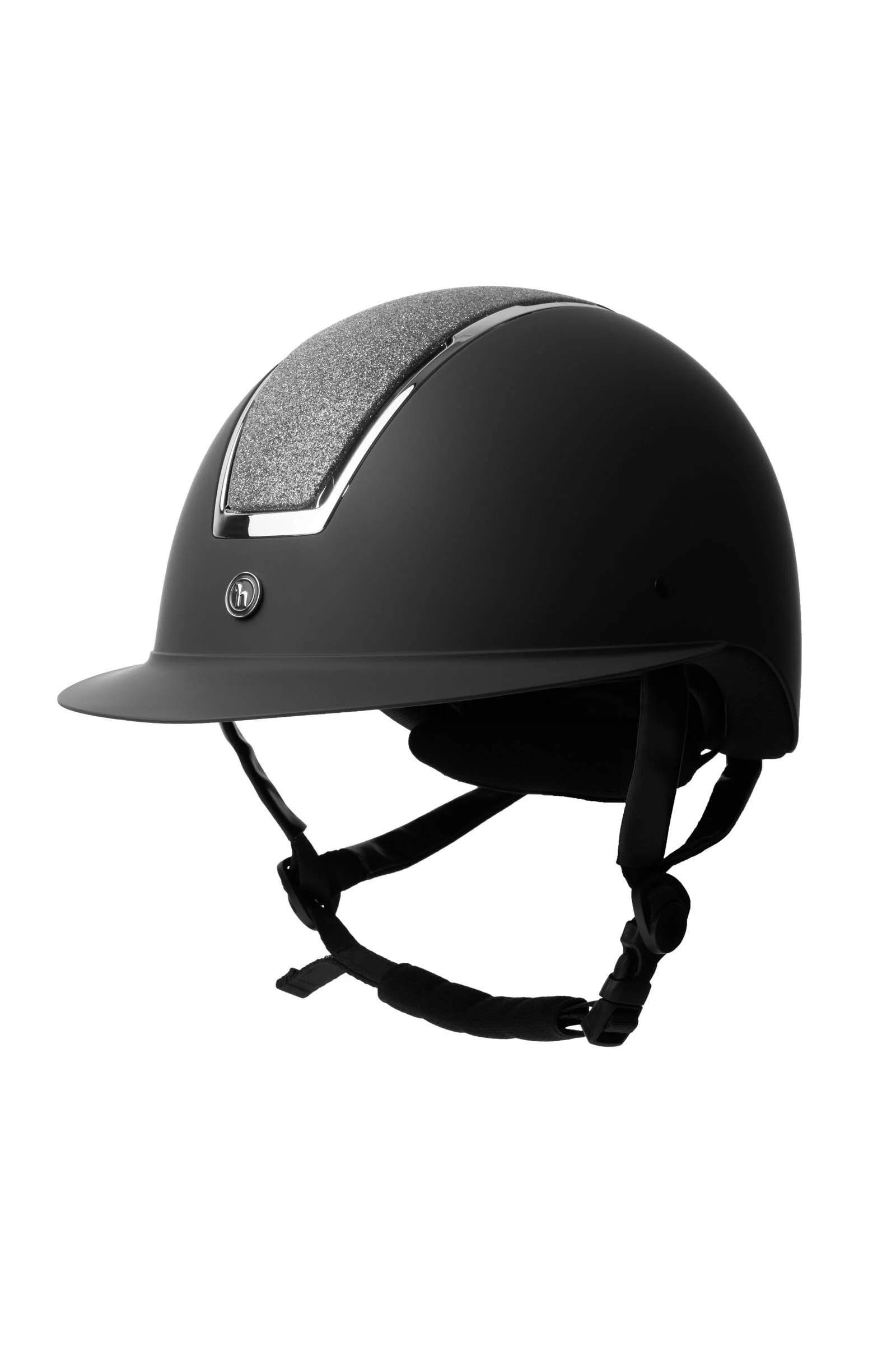 AURORA Riding Helmet Black/Dark Grey 52-54