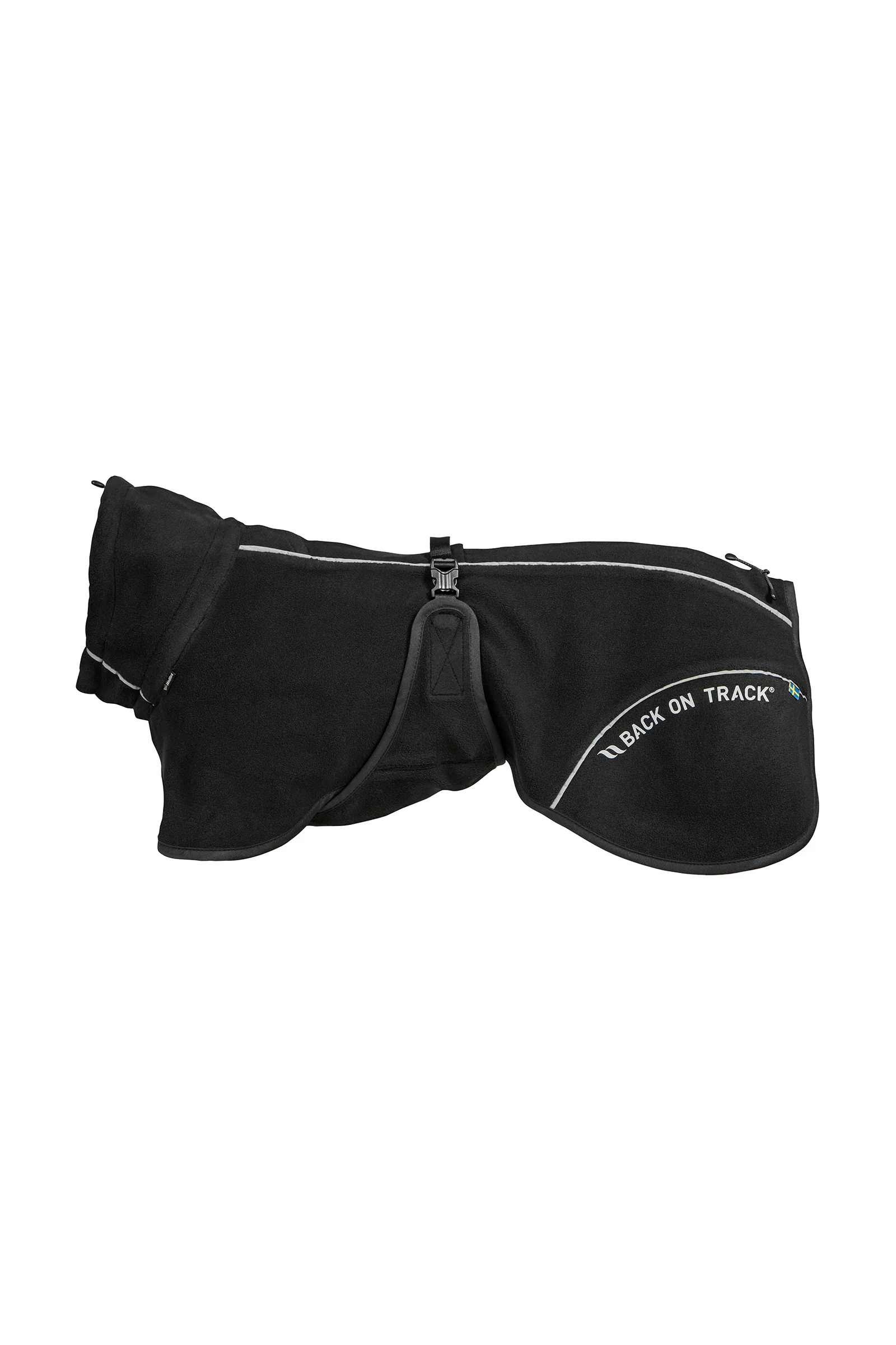 Bay Fleece Dog Coat, High Set Tail Black 35
