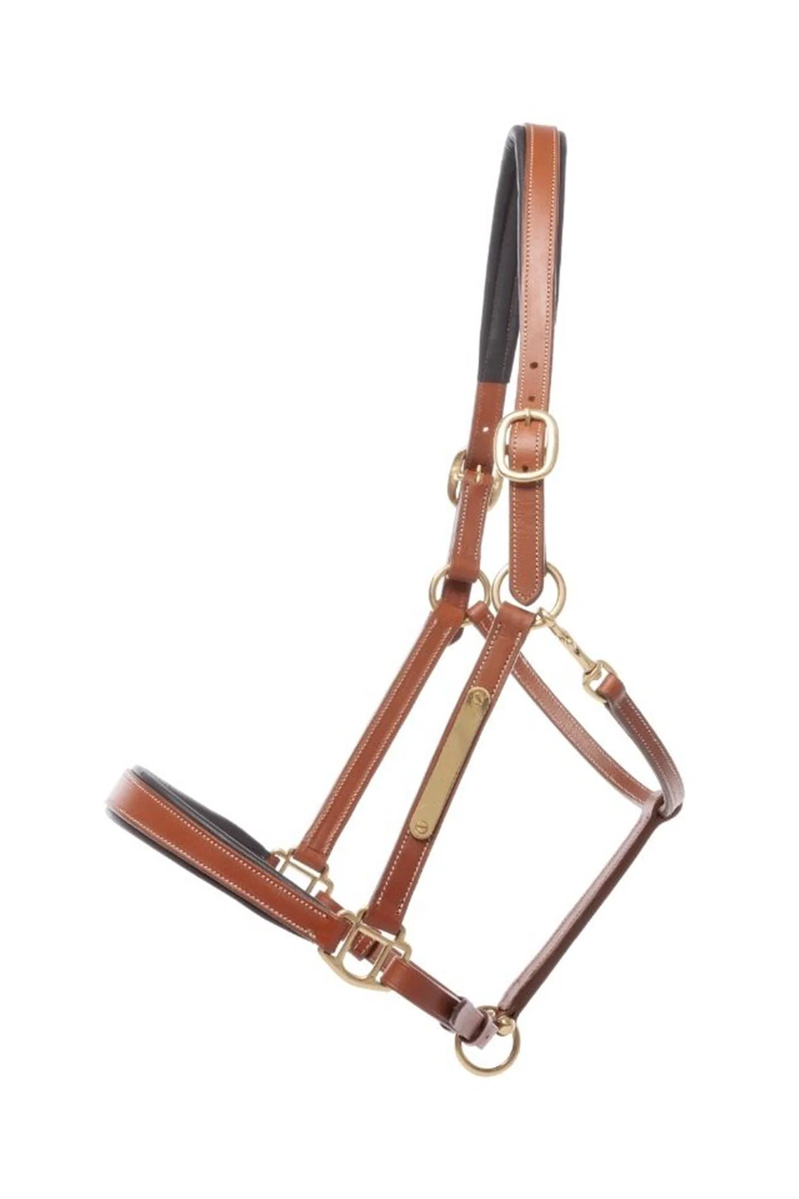 Bennet Leather Halter Cognac/Brass PII