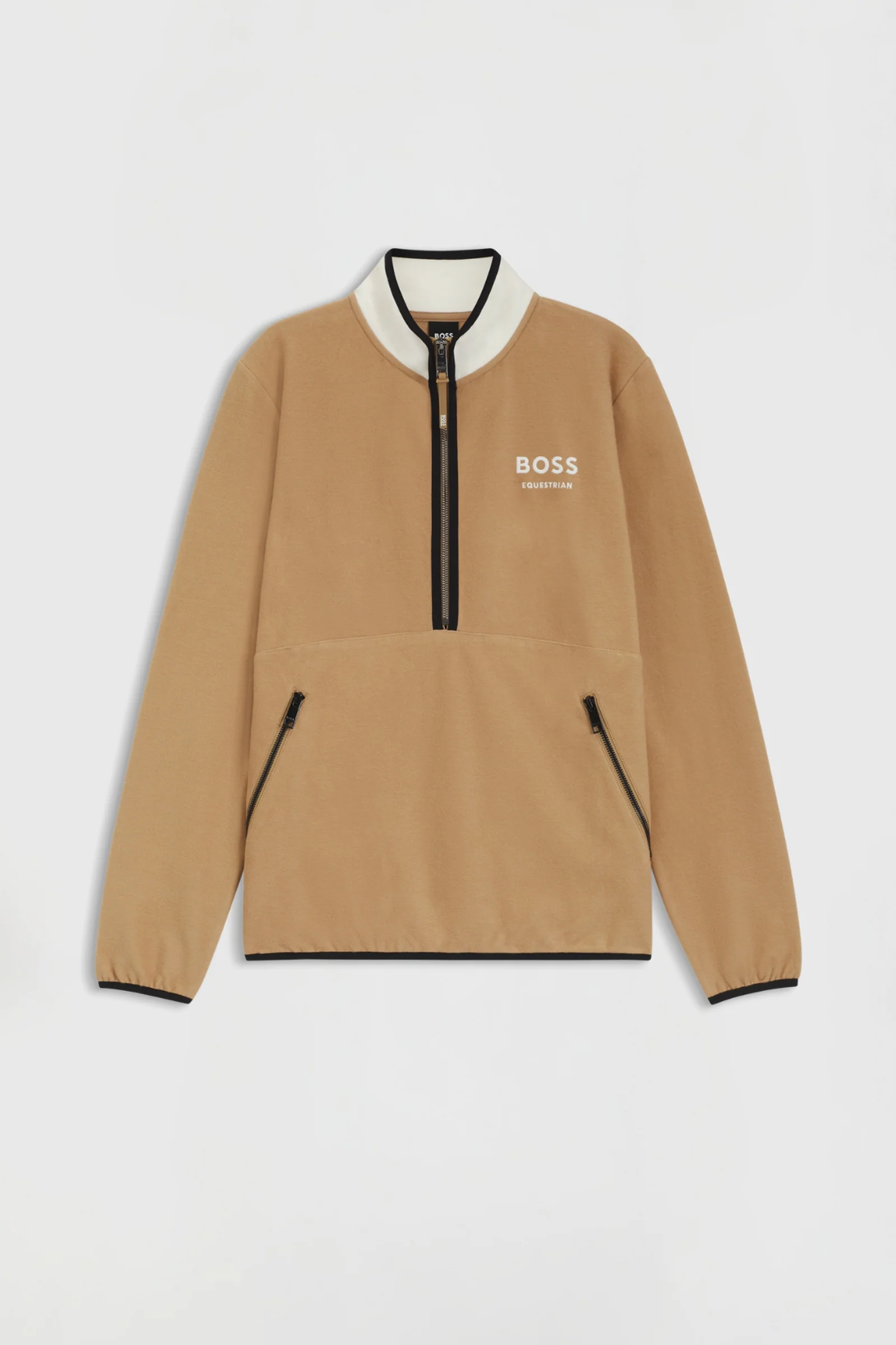 Boss Fedora Womens Half Zip Felpa Camel L