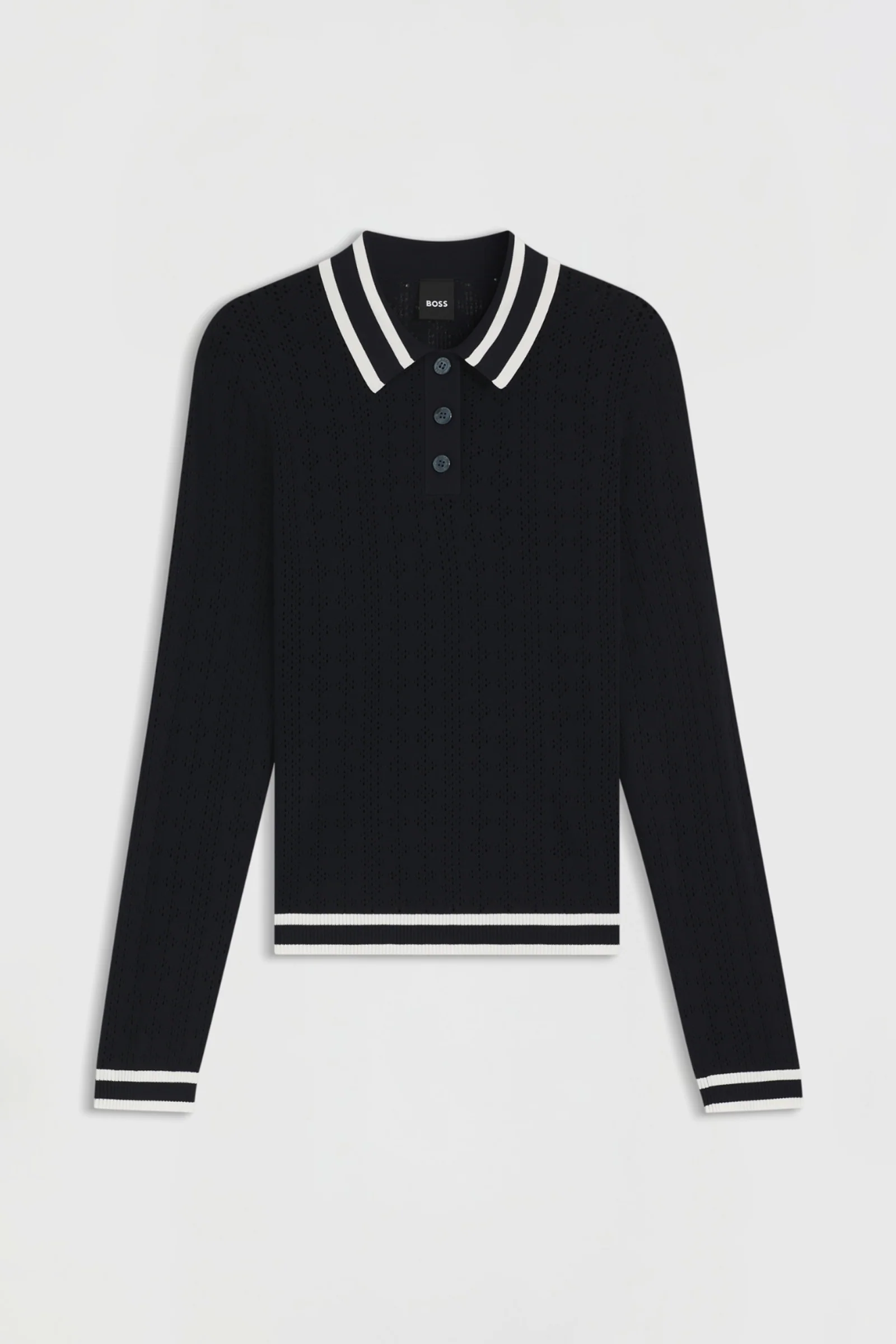 Boss Pam Womens Knitwear Polo Ajor Sky Captain M