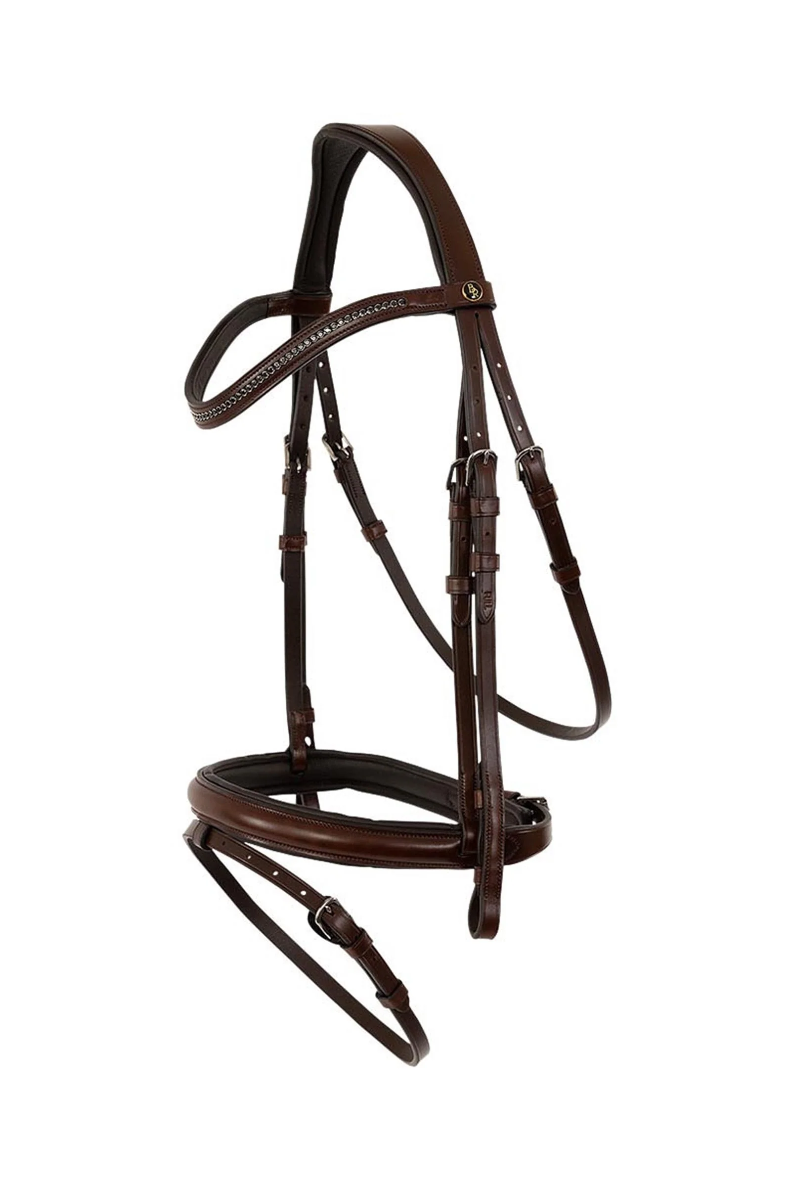 Brackley Bridle With Combined Noseband Oak/Silver F