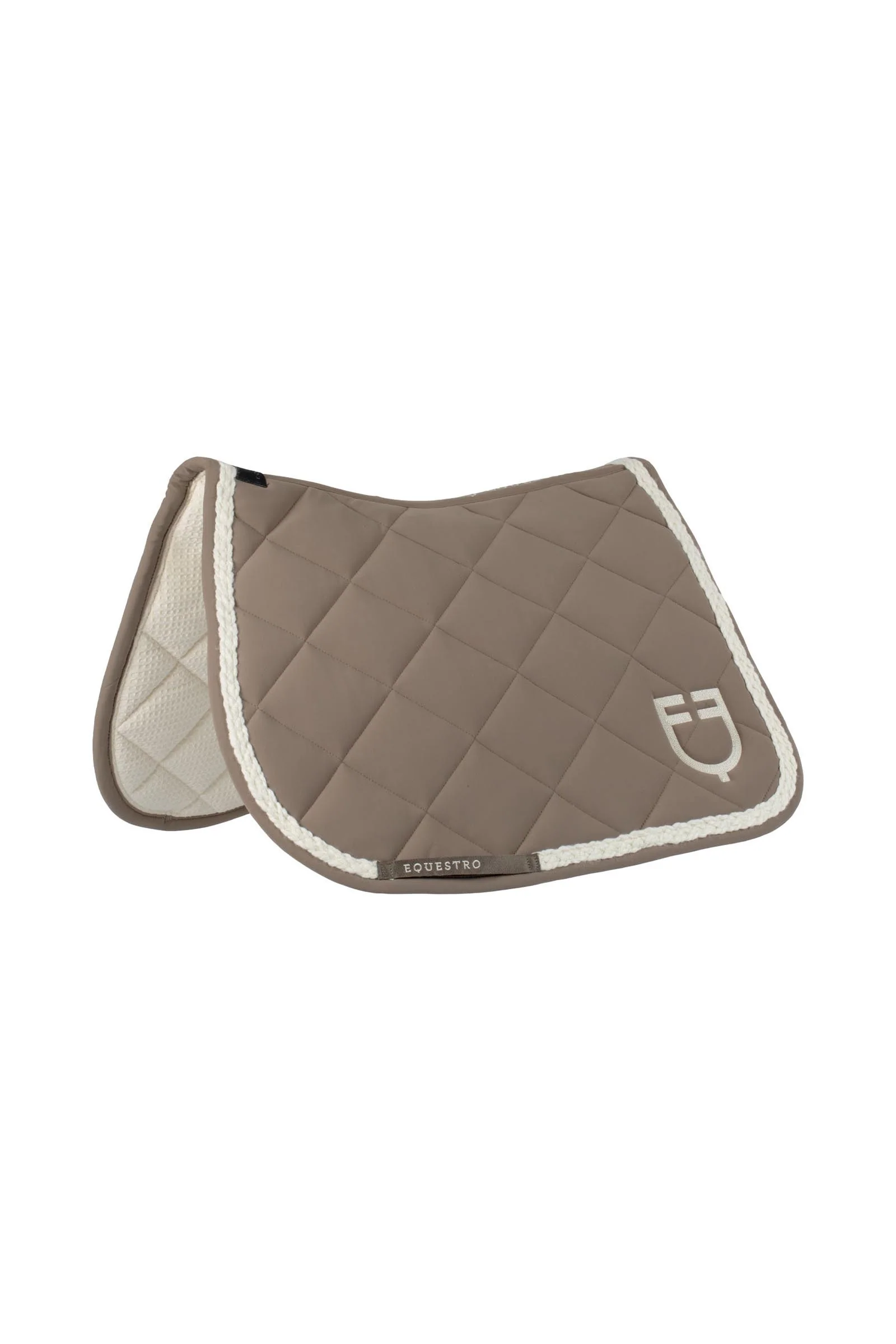 Braided Cord Jumping Saddle Pad Walnut/Antique White P