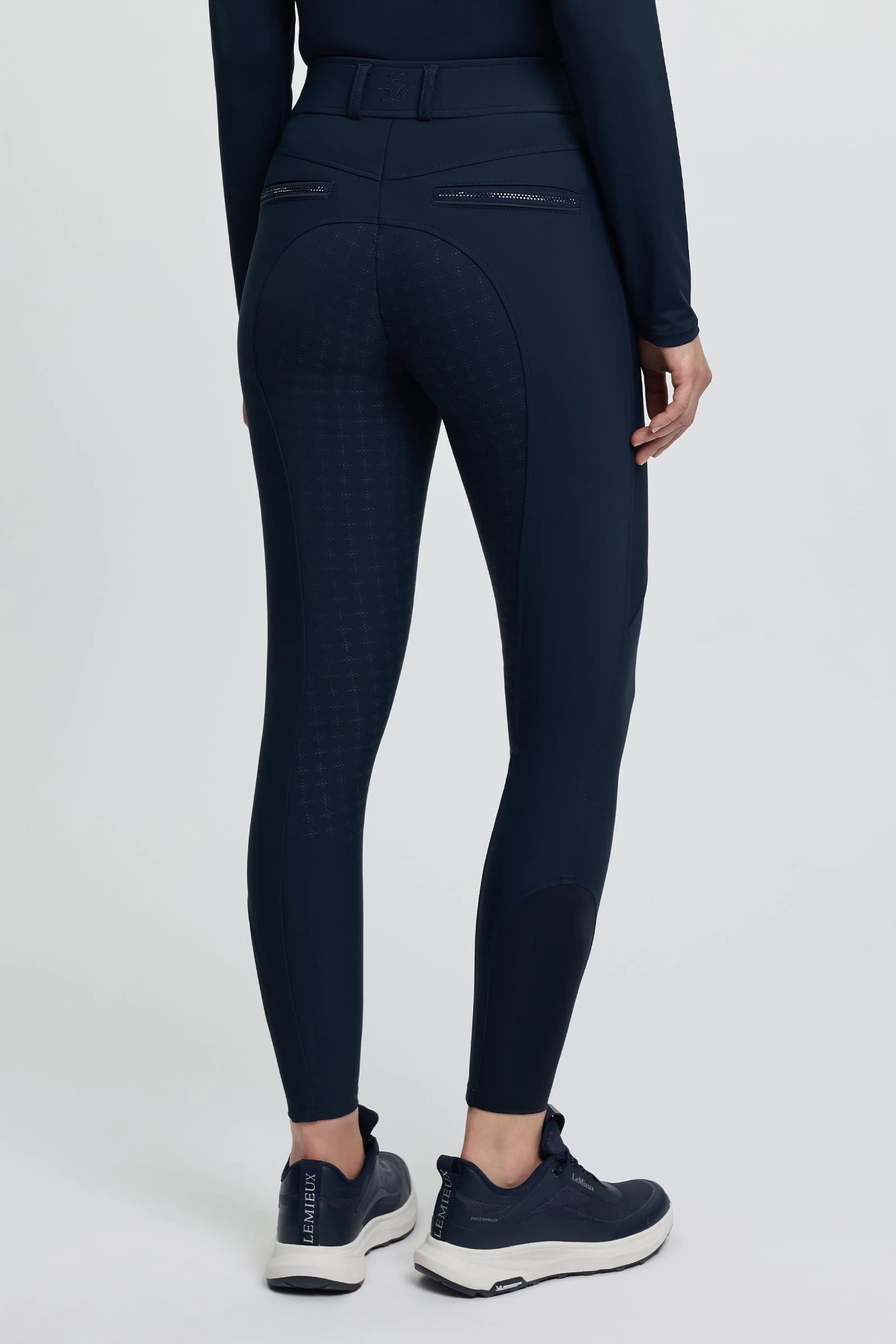 Brilliance Women's Full Seat Breeches Navy 10