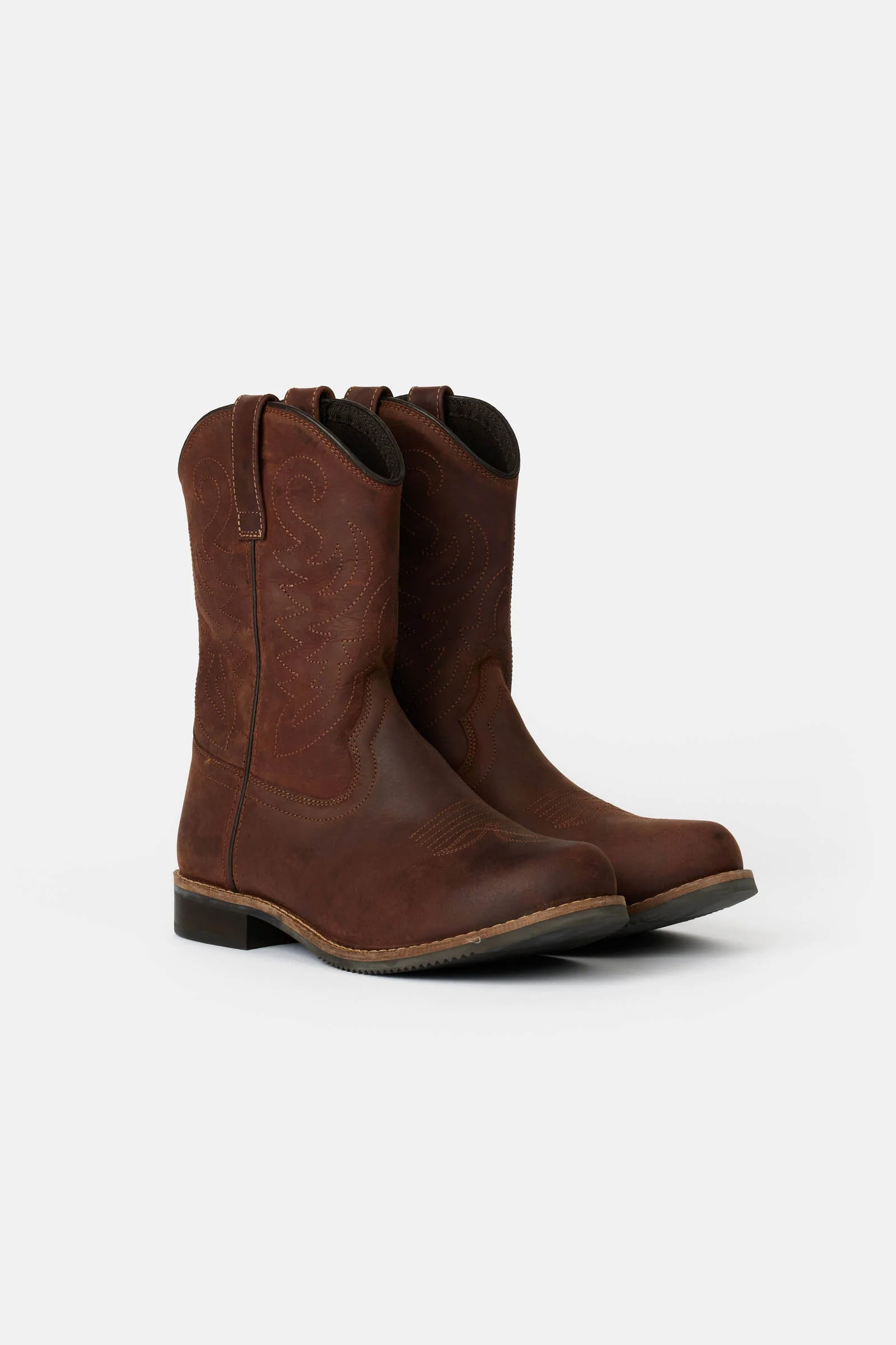 Cassidy Western Leather Boot Brown 6,5