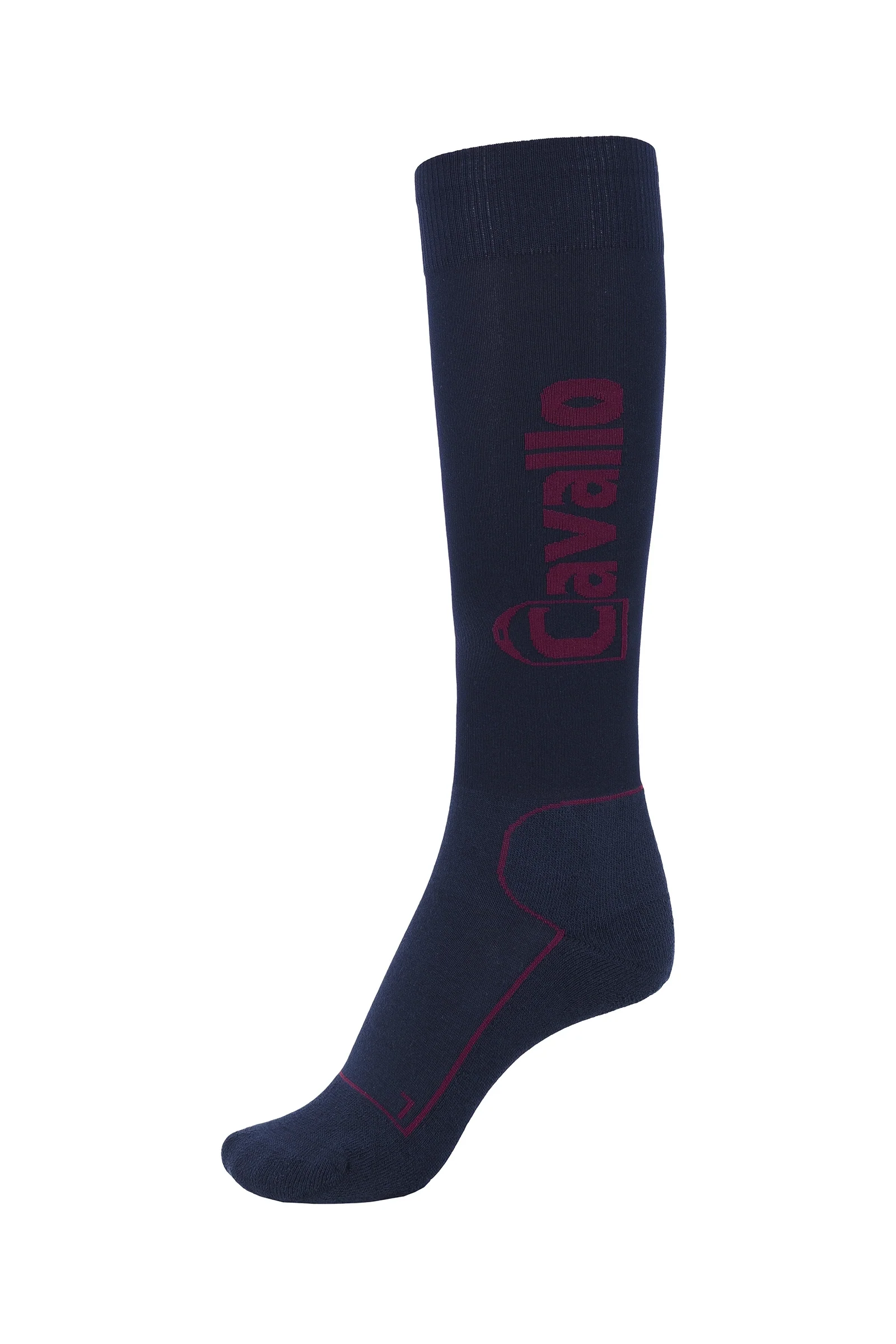 CAVALSIMO Riding Socks Dark Blue/Dark Red 5