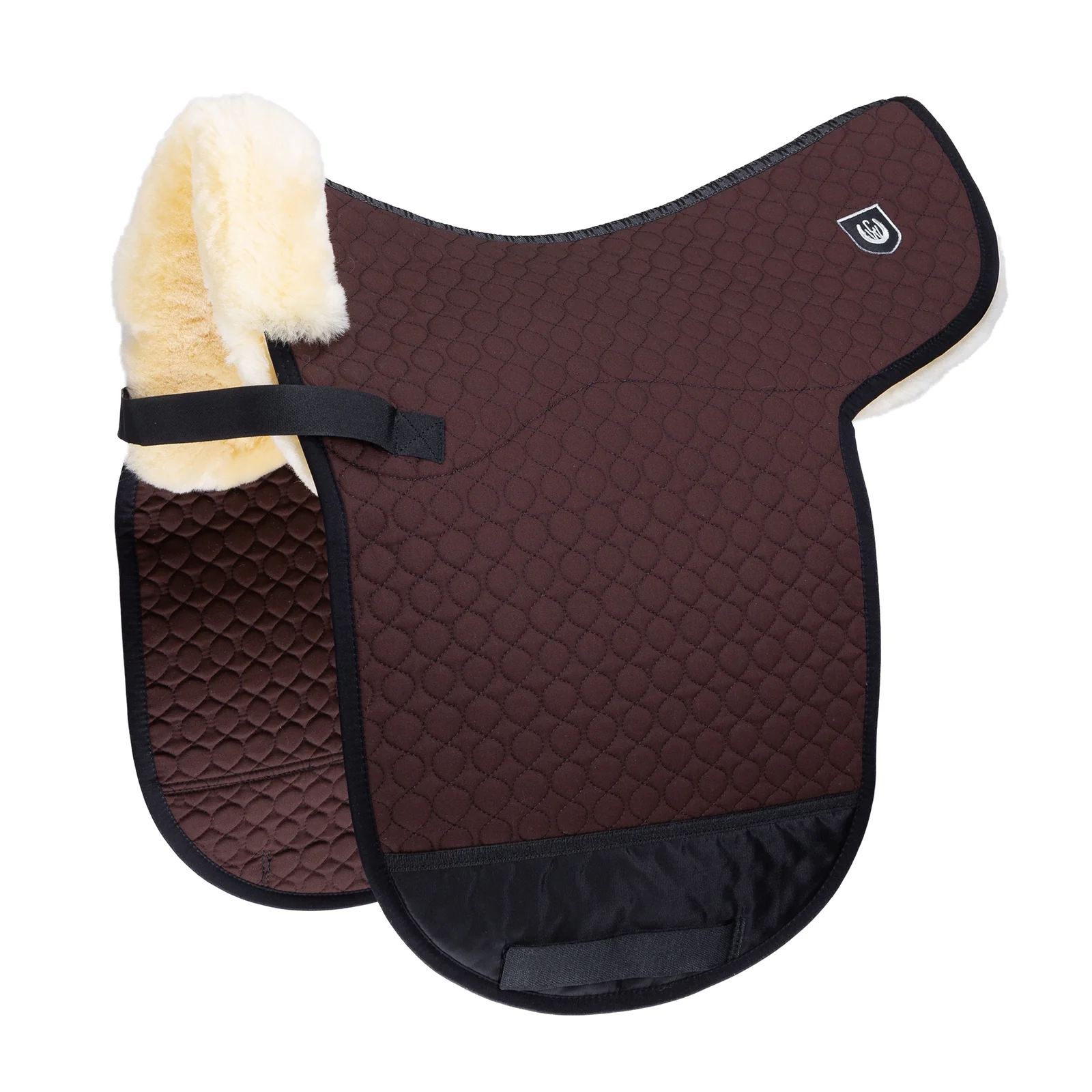 Champ D Dressage Numnah Brown off white F