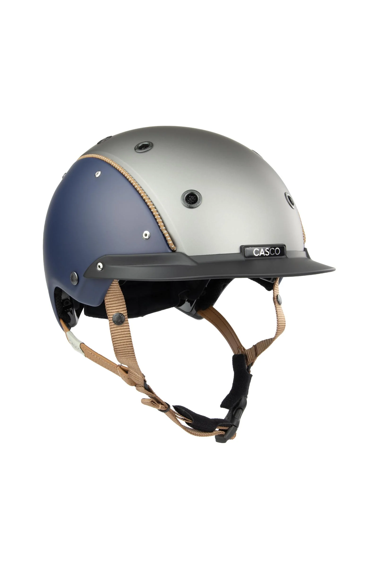 Champ Prime Riding Helmet Blue Silver Matt 058-x-062