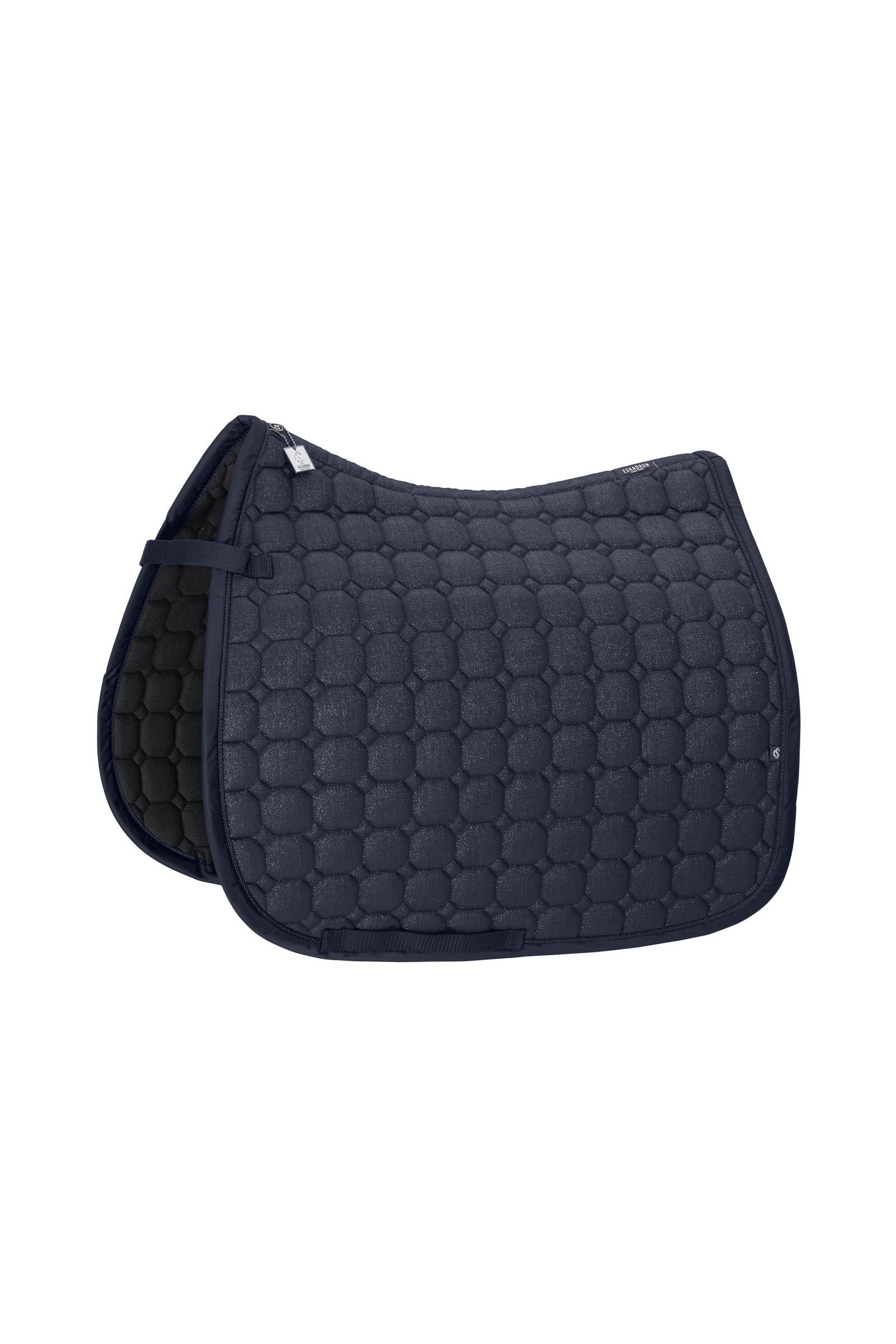 Classic Sport SS26 Cotton Glitter Dressage Saddle Pad Navy P