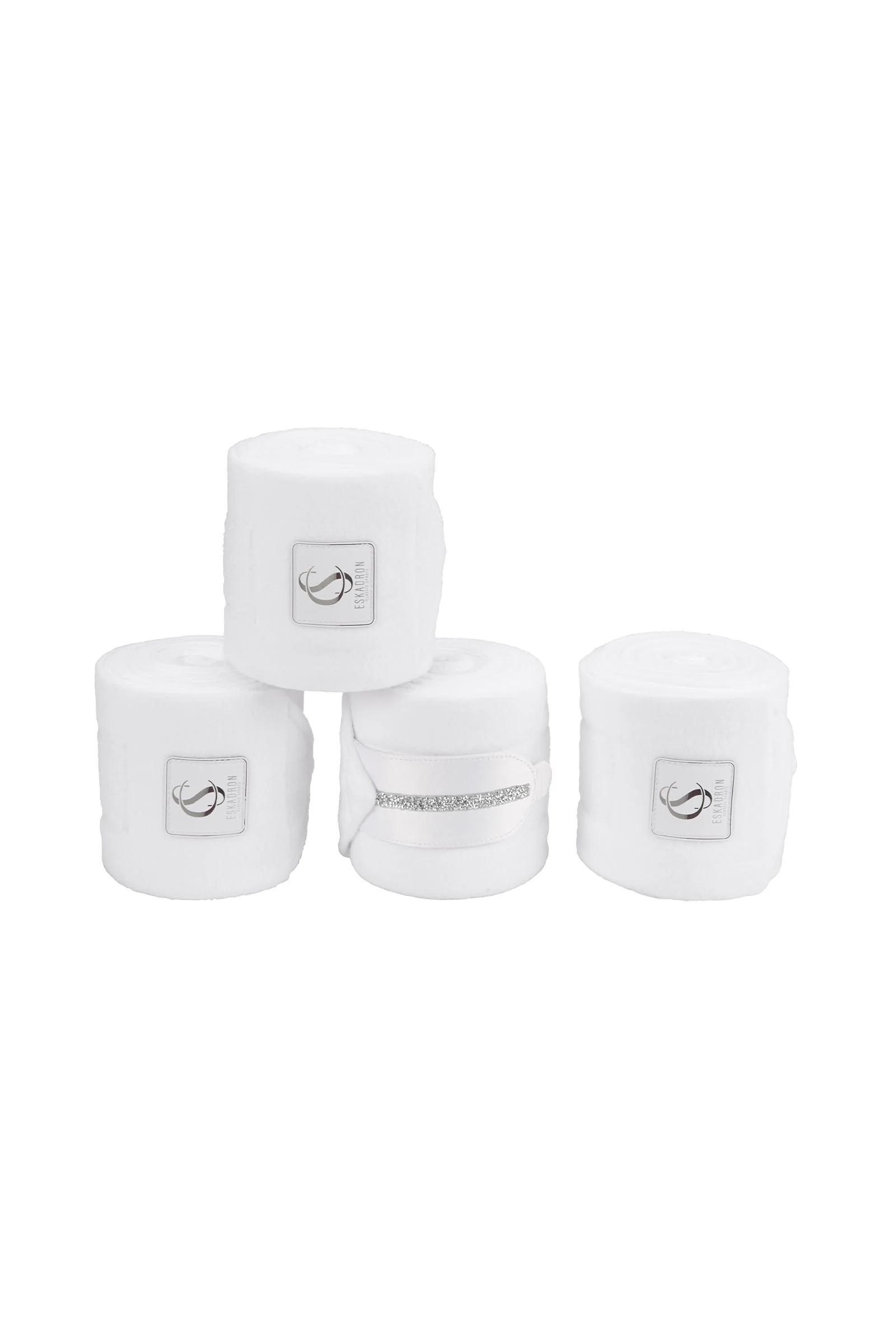 Classic Sport SS26 Fleece Jewel Bandages (Set of 4) White F