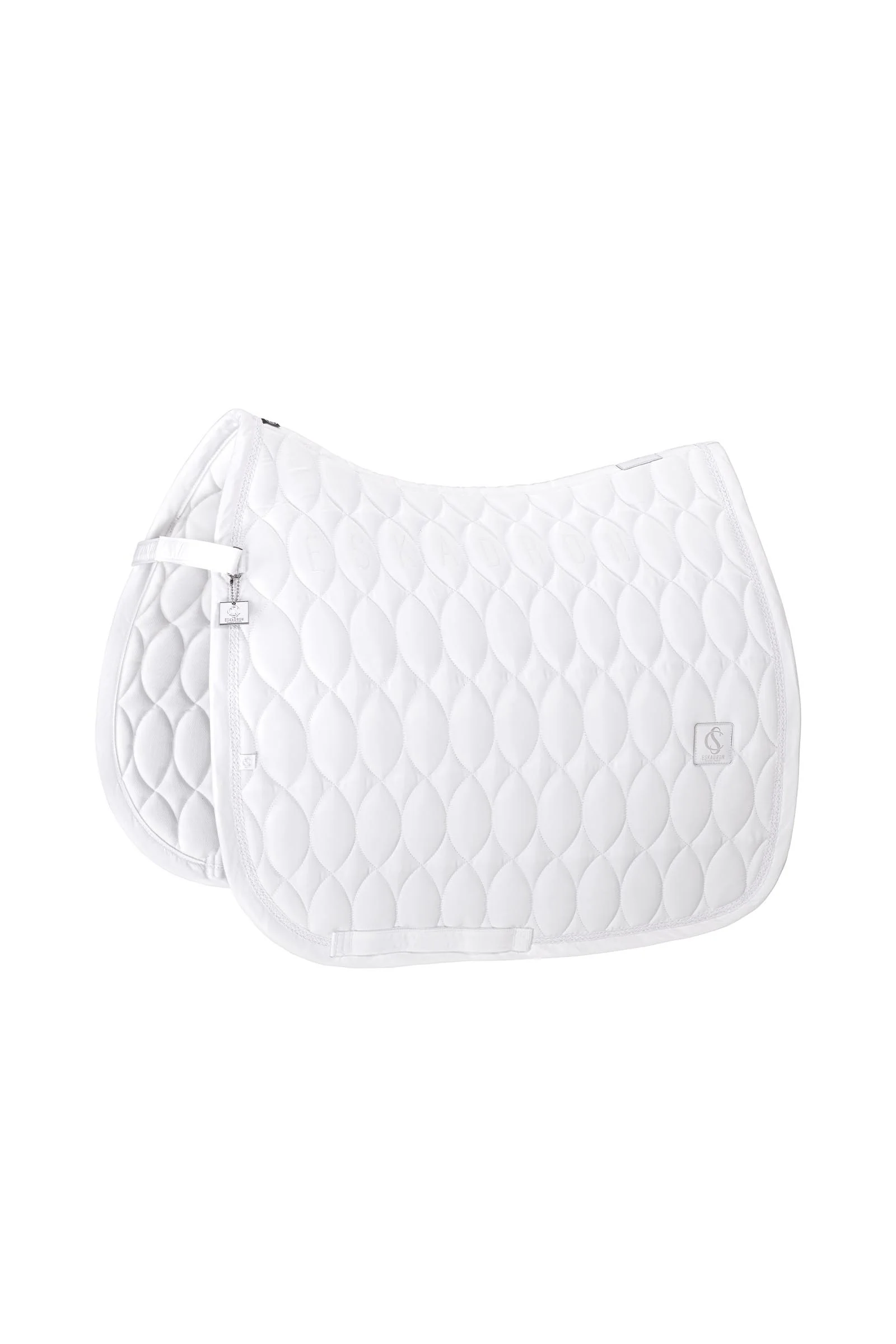 Classic Sport SS26 Highgloss Emblem Dressage Saddle Pad White F