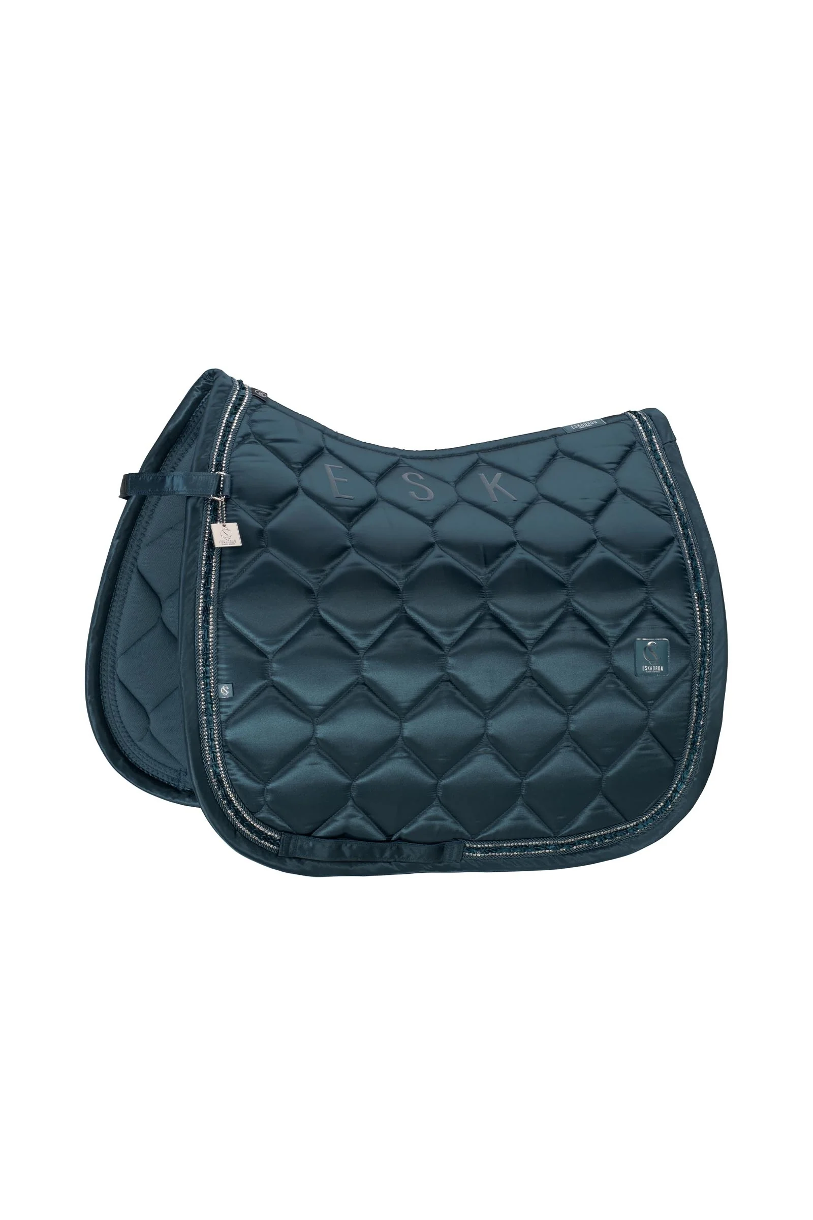 Classic Sport SS26 Satin Frills Dresssage Saddle Pad Ocean F