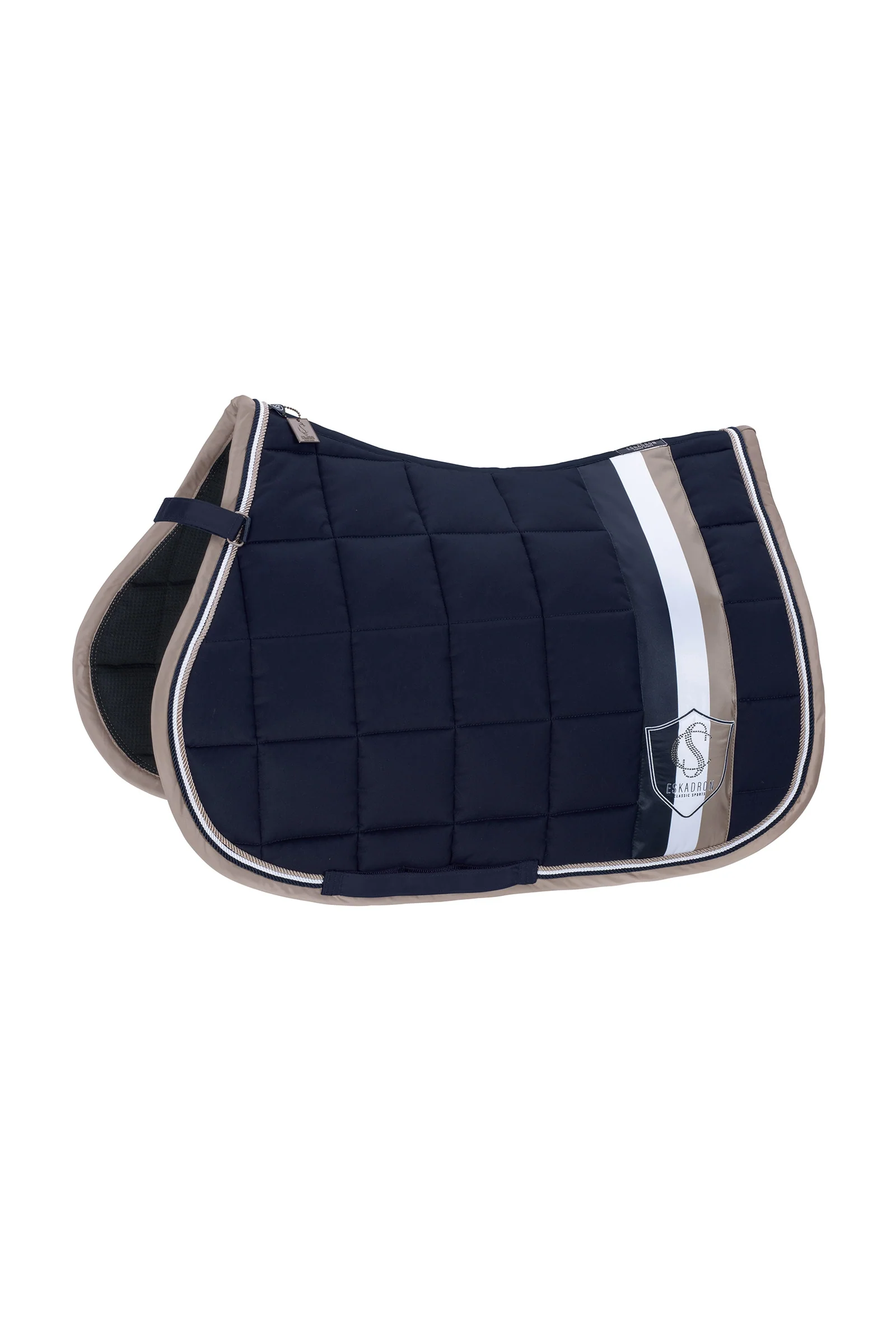 Classic Sports Jumping Saddle Cloth Big Square Cotton SS24 Navy F
