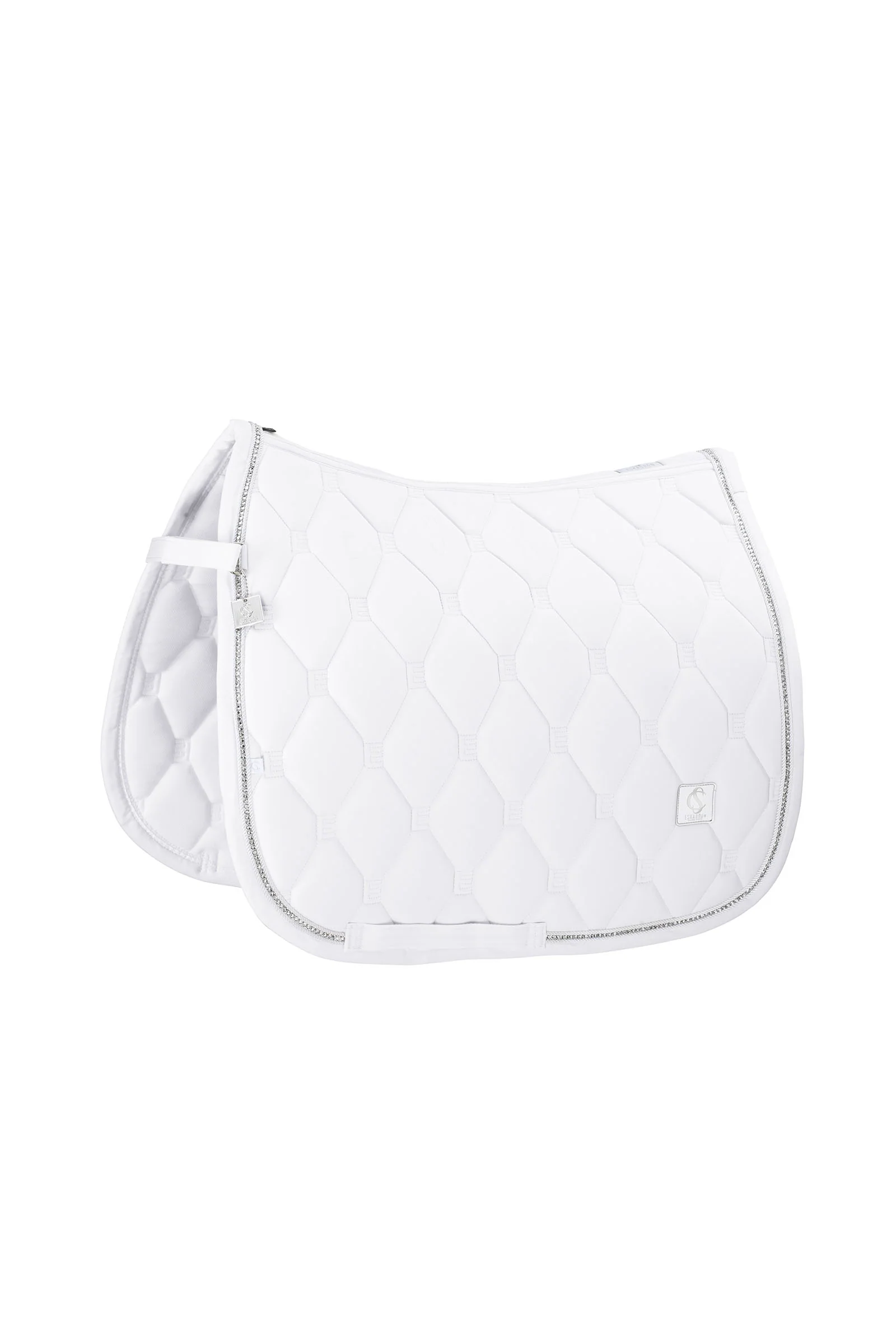 Classic Sports SS25 Softshell Crystal Dressage Saddle Pad white F