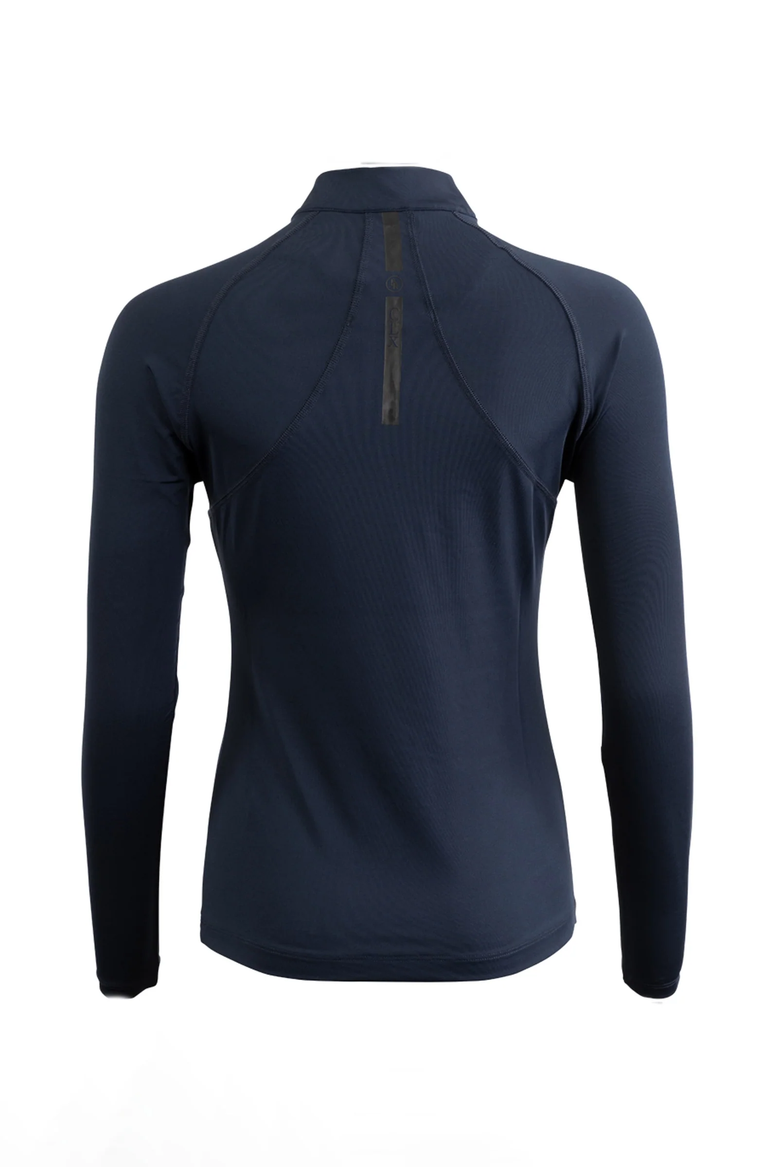 CLX Women´s Long-sleeve Zip-Up Shirt Navy Blazer XS