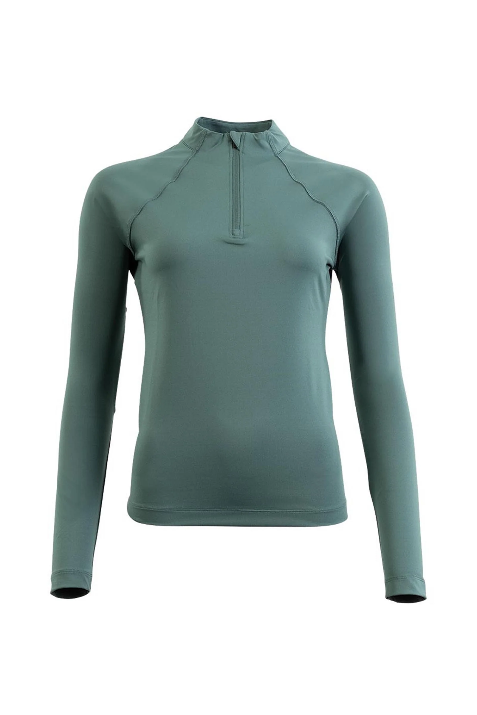 CLX Women´s Long-sleeve Zip-Up Shirt Sea Spine S