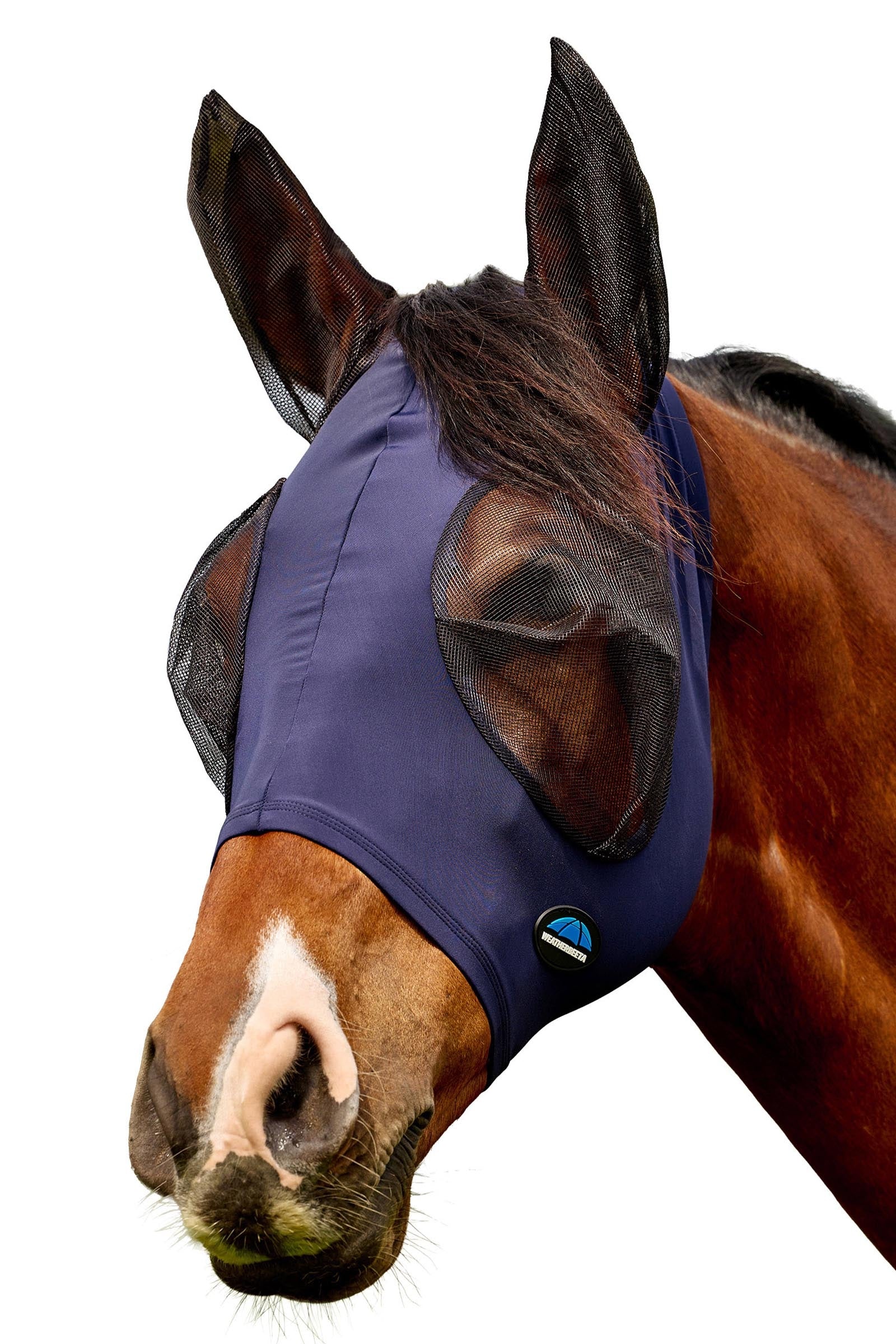Comfitec Deluxe Stretch Fly Mask With Ears Navy/Black S