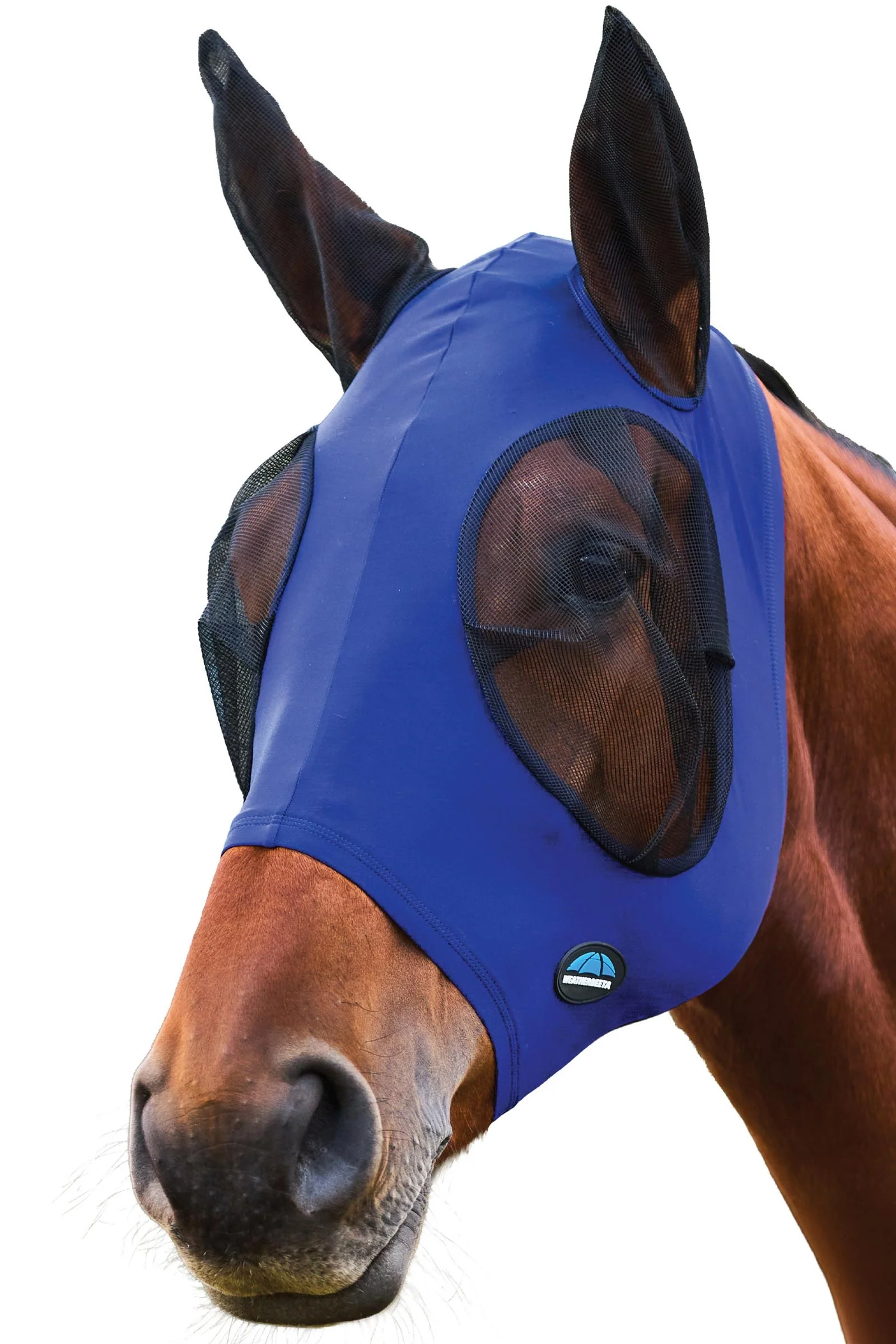 Comfitec Stretch Fly Mask With Ears Cobalt/Black M