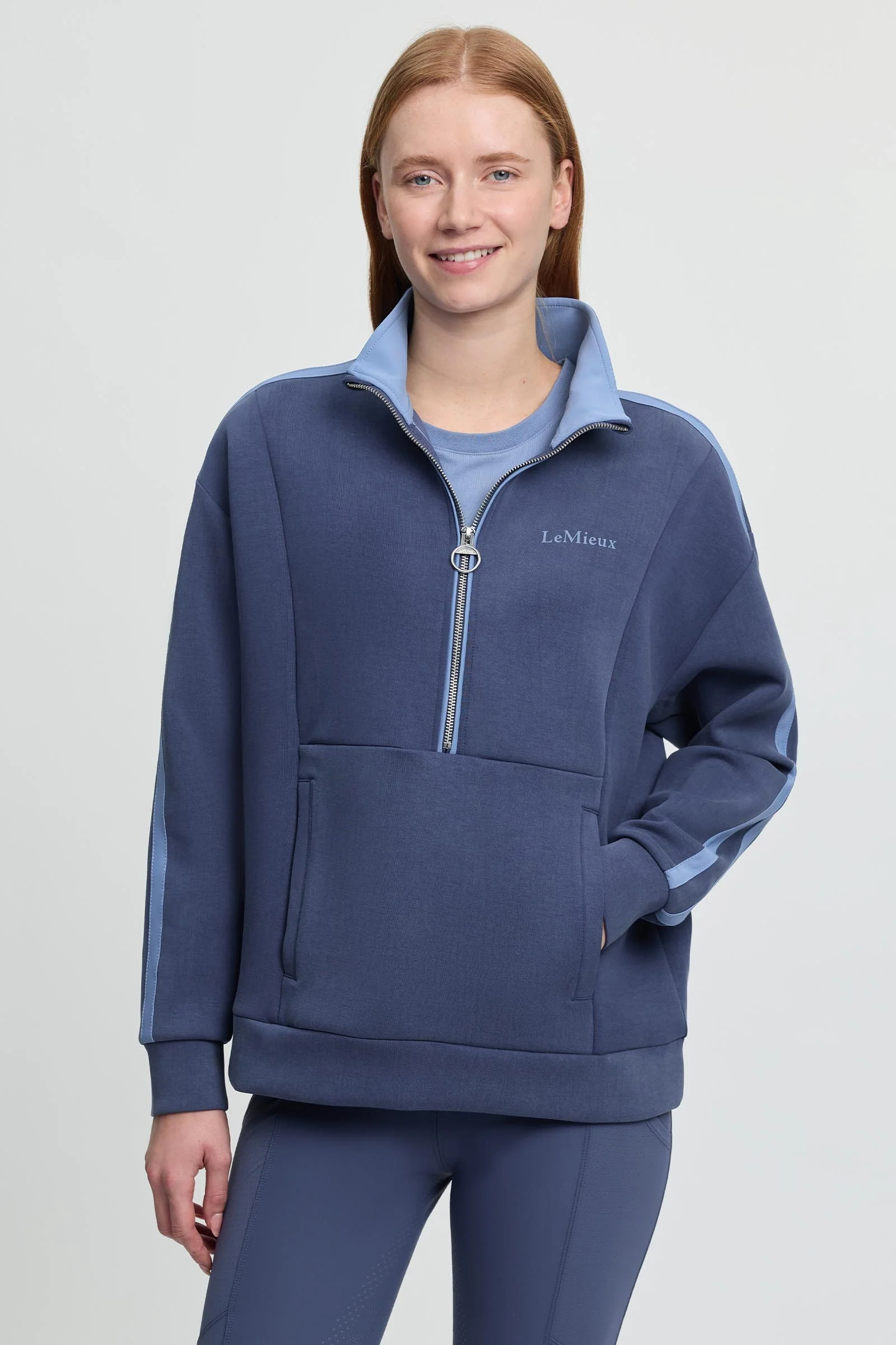 Connie Women's Half Zip Sweat Navy 14