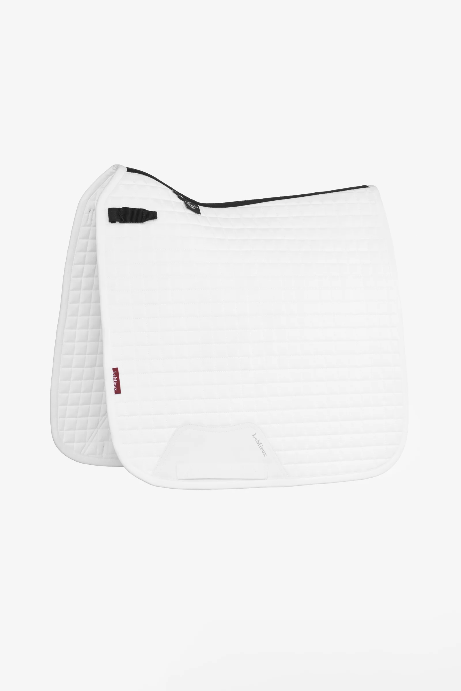 Cotton Dressage Square Saddle Pad White P-C