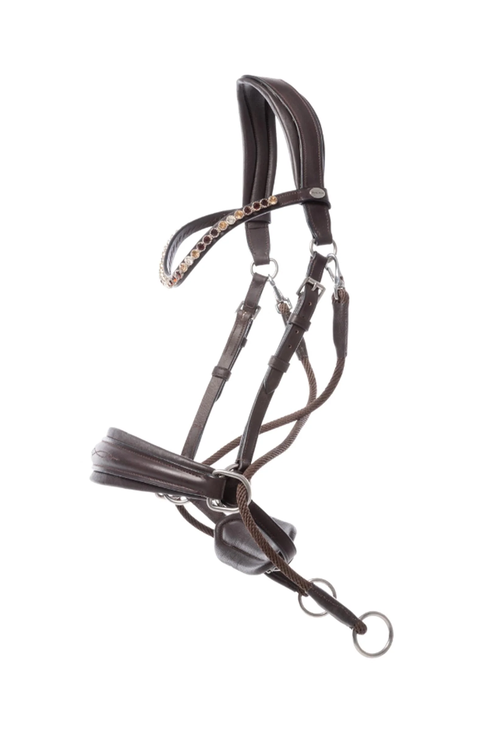 Cross Light Bitless Bridle With English Noseband Brown/Brown C