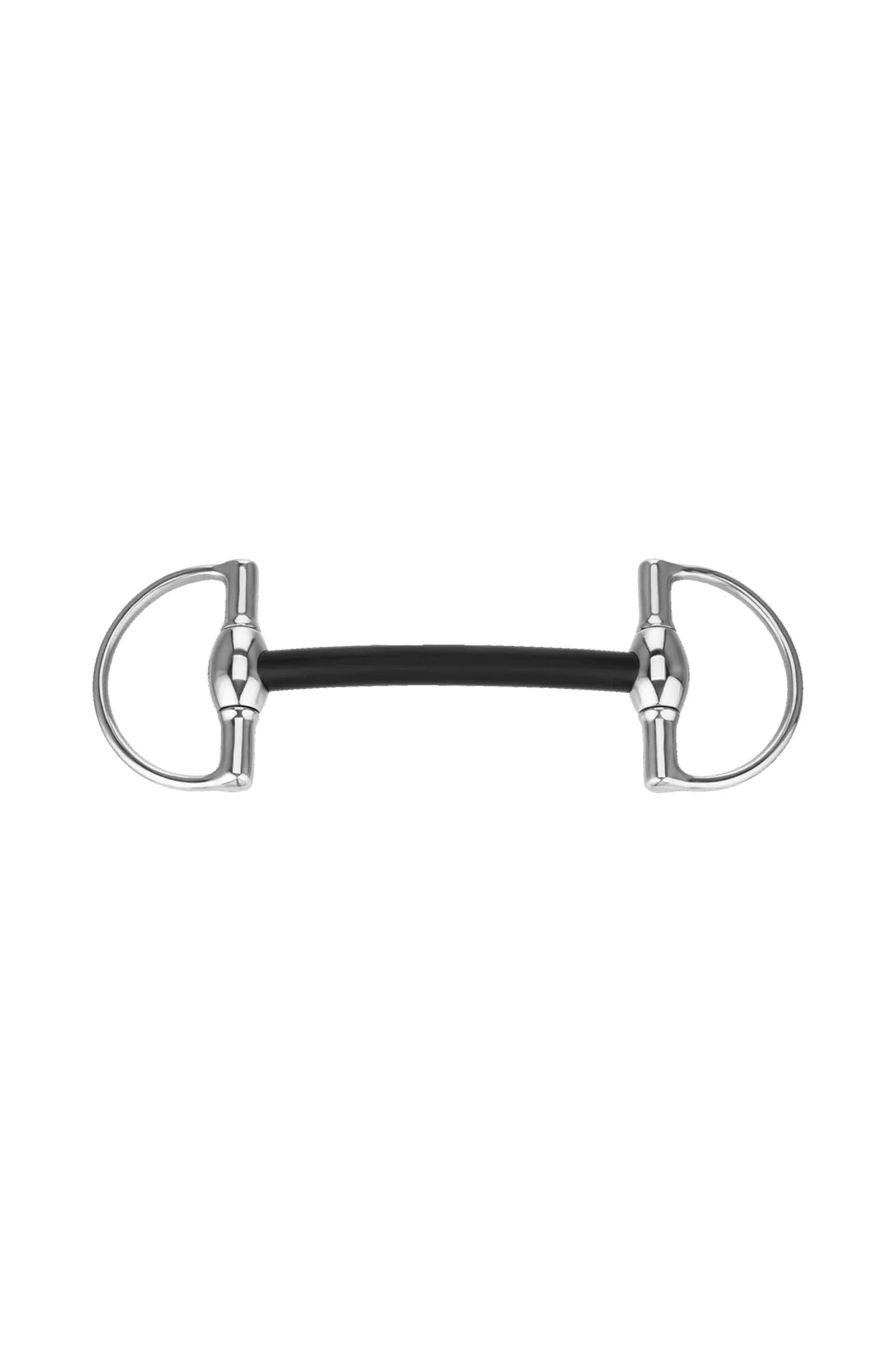 D-Ring Mullenmouth Bit Hardcarbon, 16mm, Stainless St. Metall 135 mm