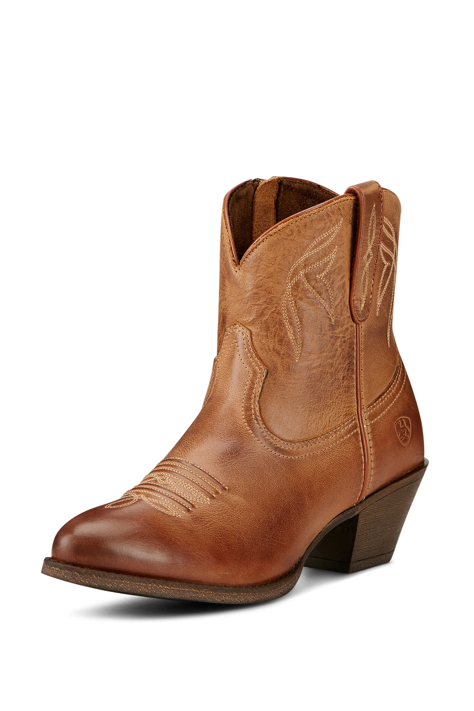 Darlin Women's Short Western Boots Burnt Sugar 4/C