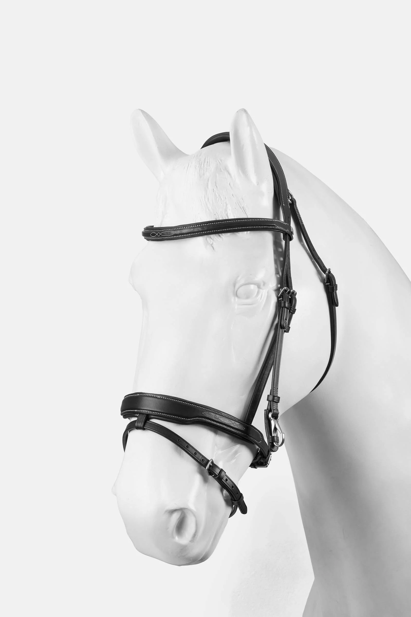 Deauville Jumping Bridle With Clips Black C