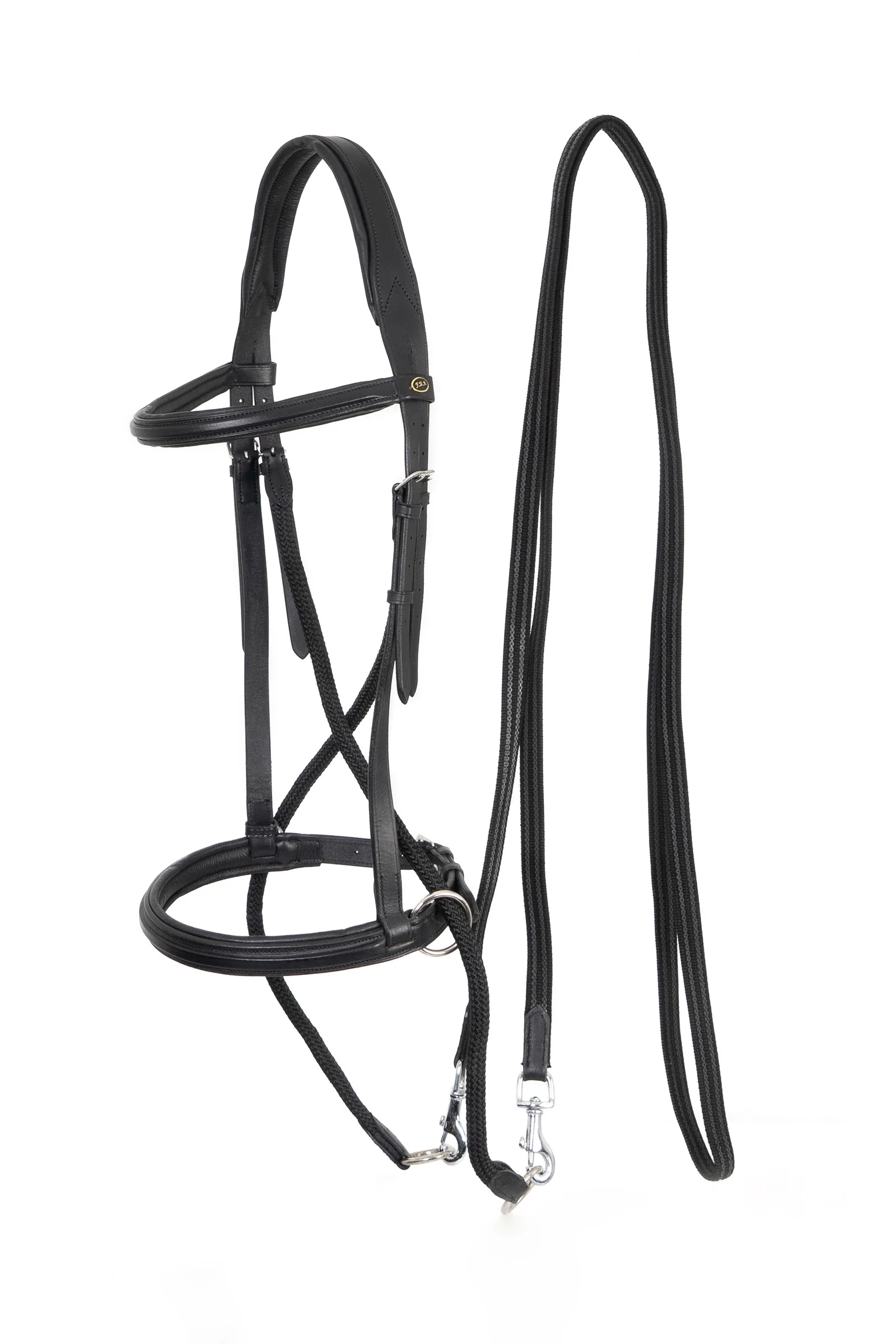 Dietsji Bitless Bridle With Reins (System 5), Shire BL X-Full