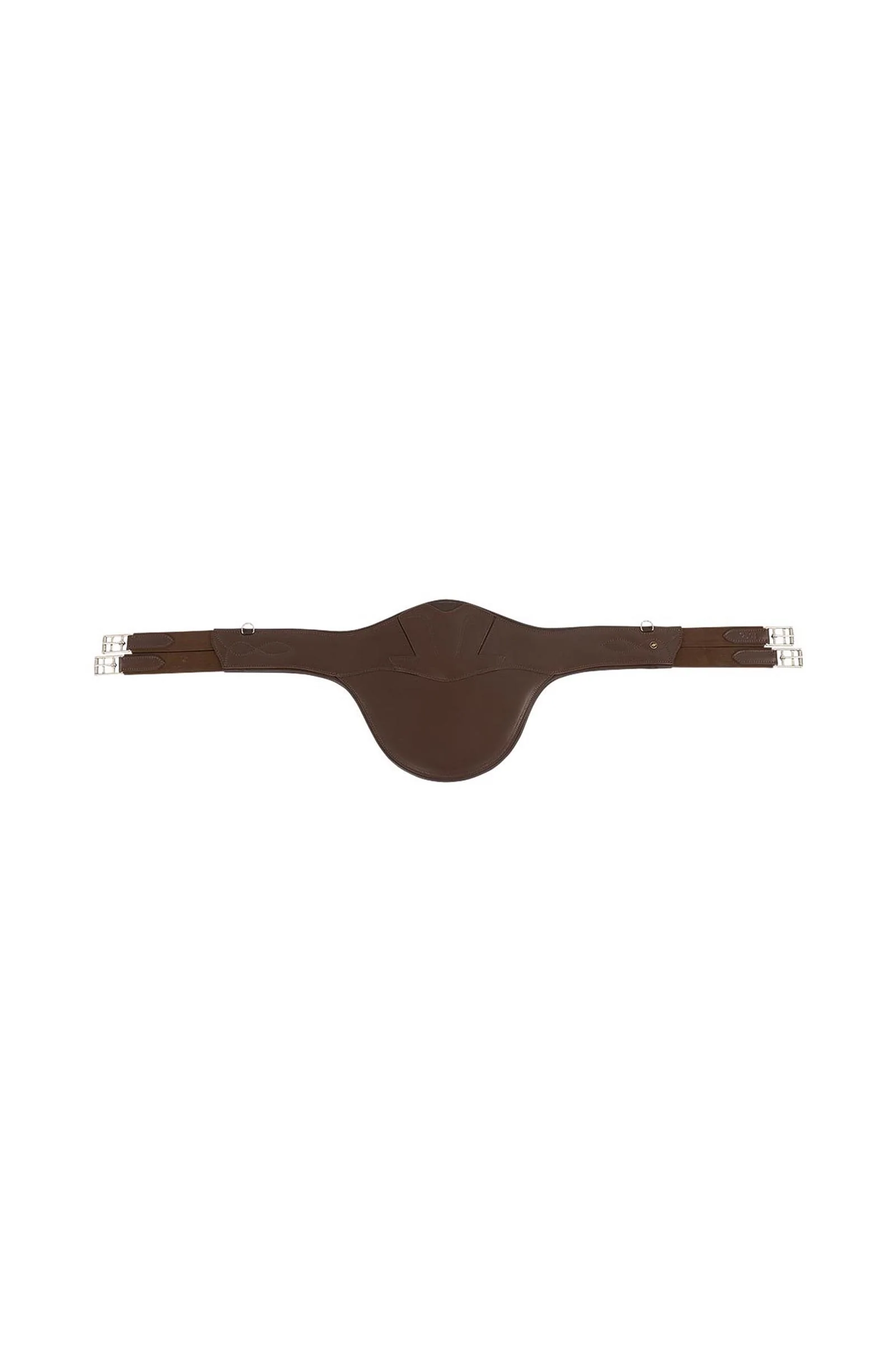 Driffiel Girth With Stud Guard and Double Elastics Oak/Silver 53"