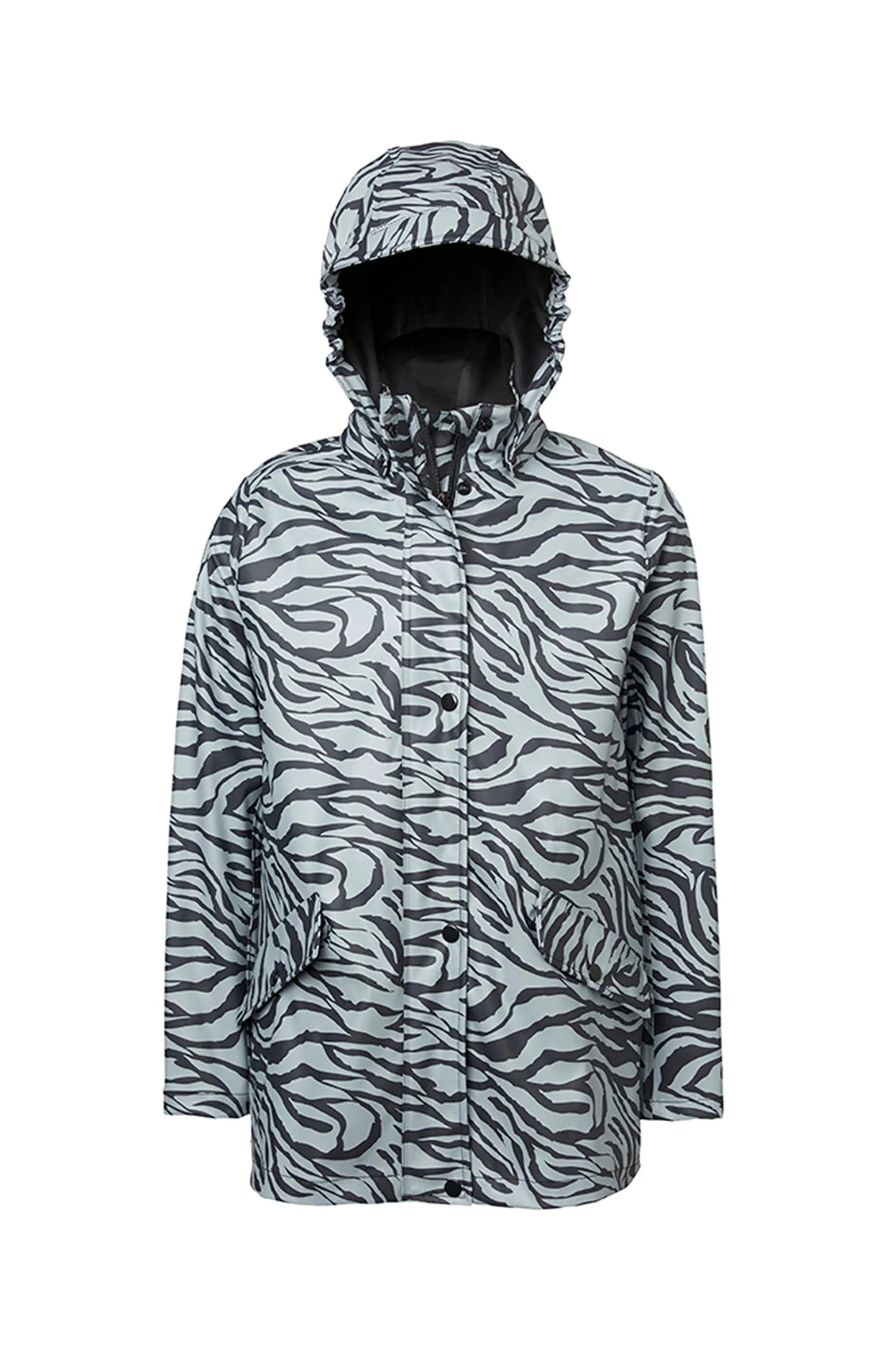 Drops Kids´ Raincoat Black/Grey 5-6 years
