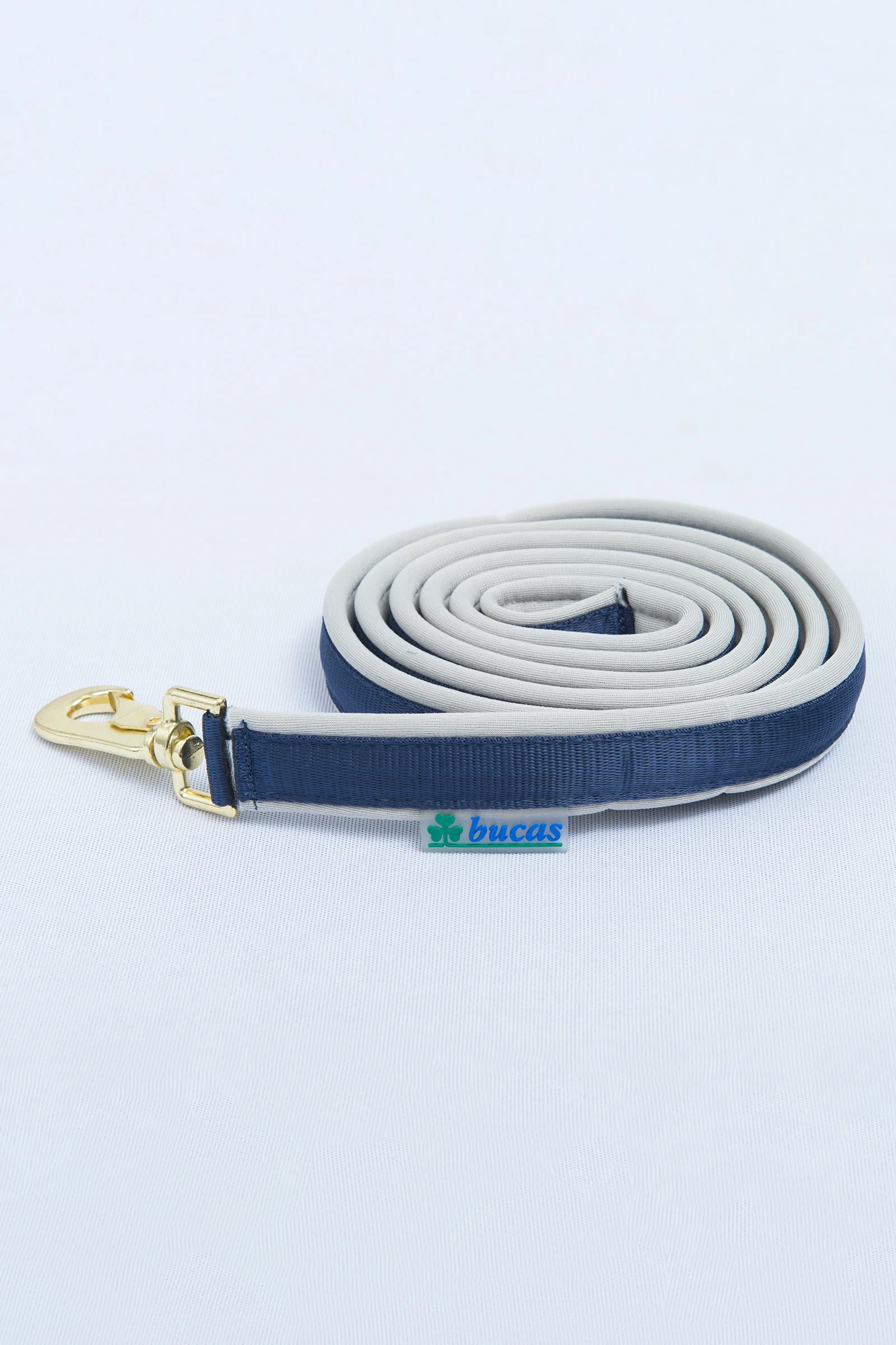Dublin padded lead rein Dark Blue/Silver 1