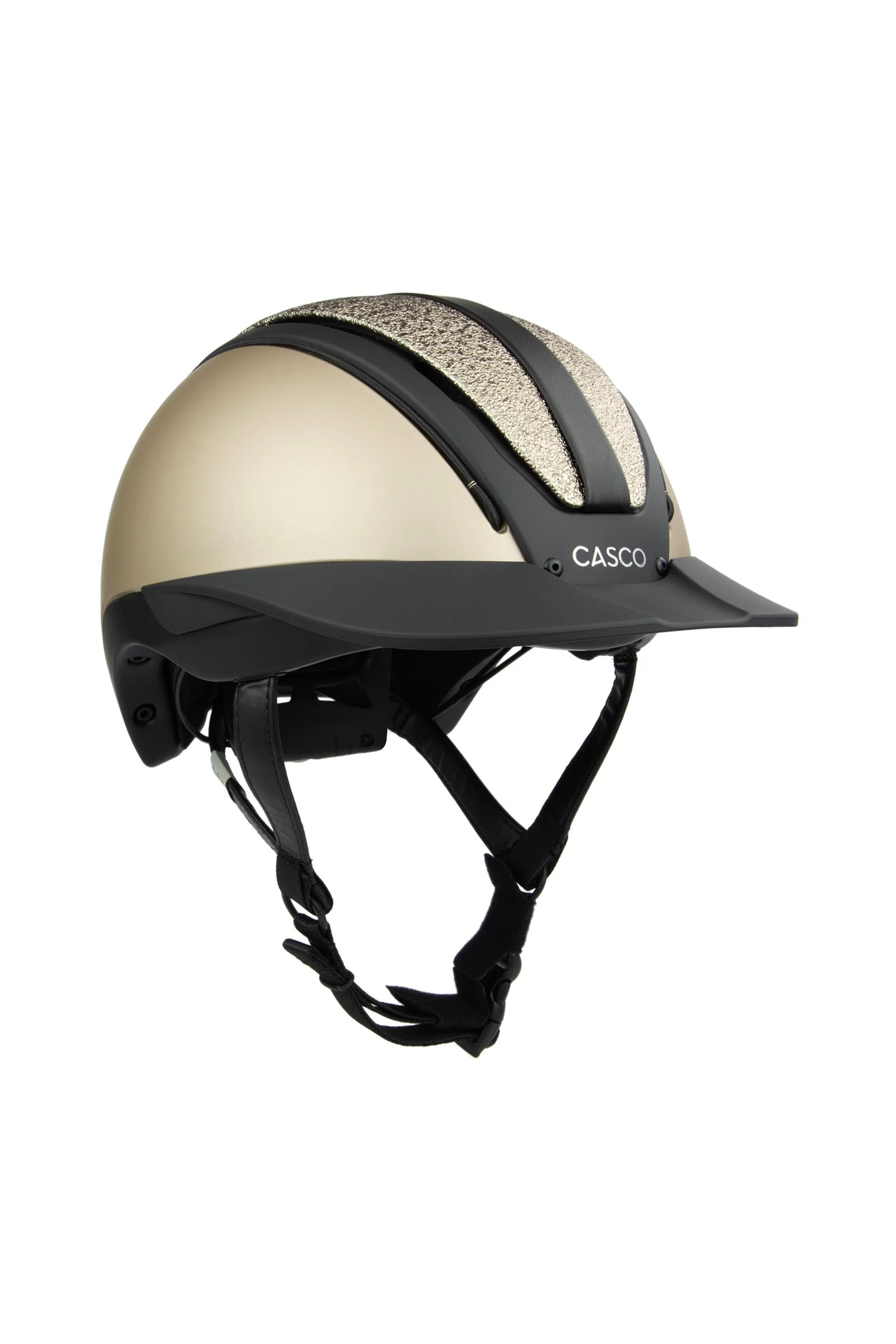 Duell One Riding Helmet Beige Black Glitter 55-57