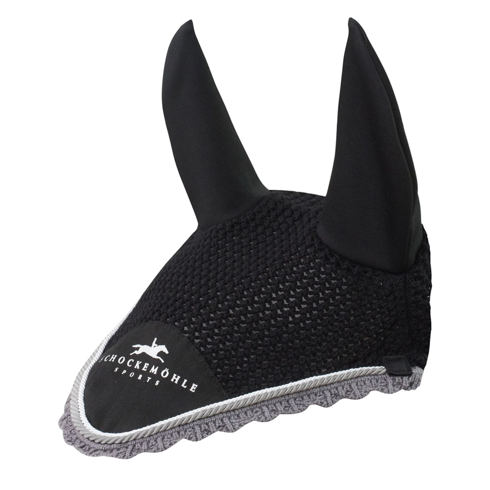 Dynamite fly veil with logo, Fly Veil Black/Silver F