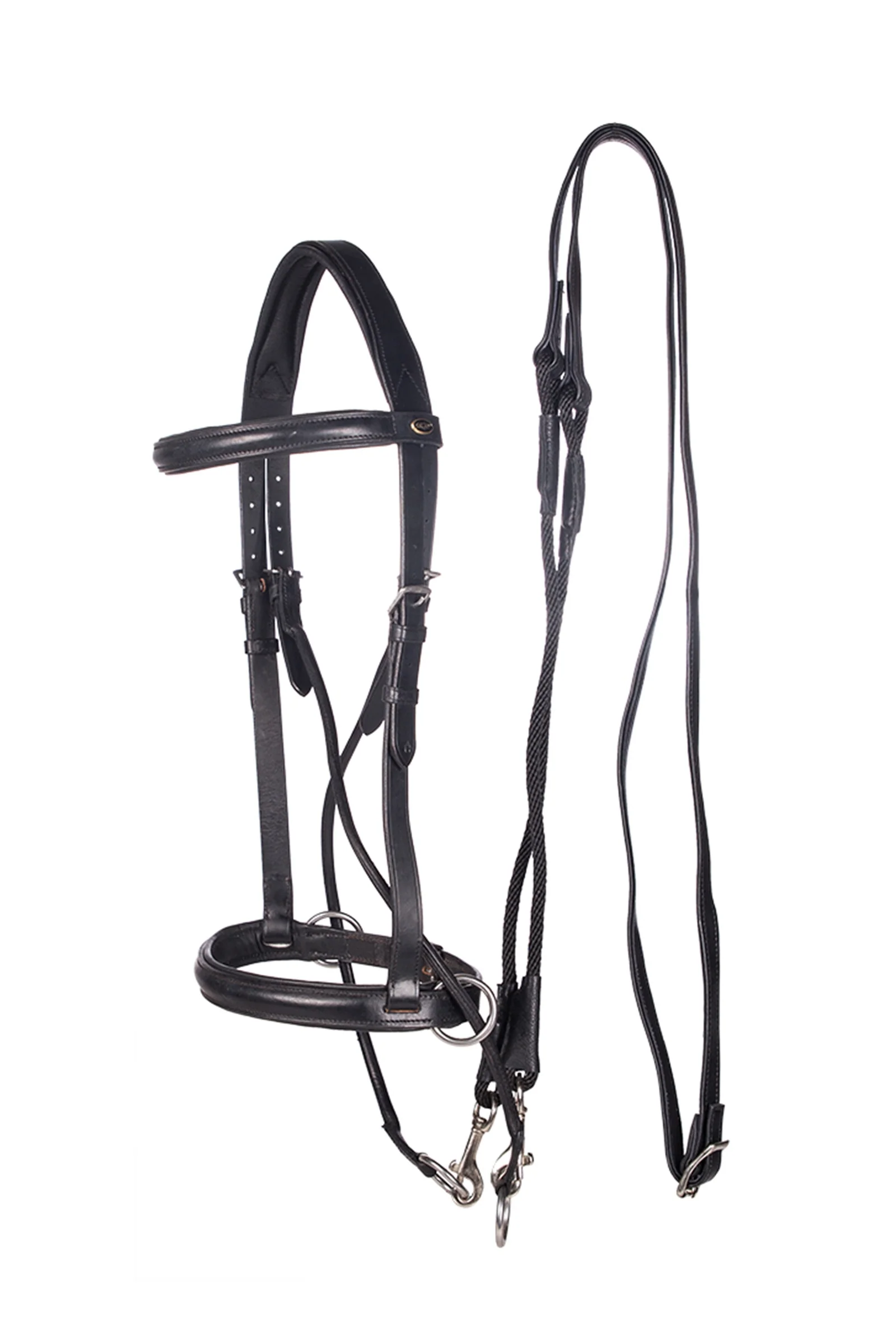 El Camin Bitless Bridle (System 5) w/ Soft Reins Black F
