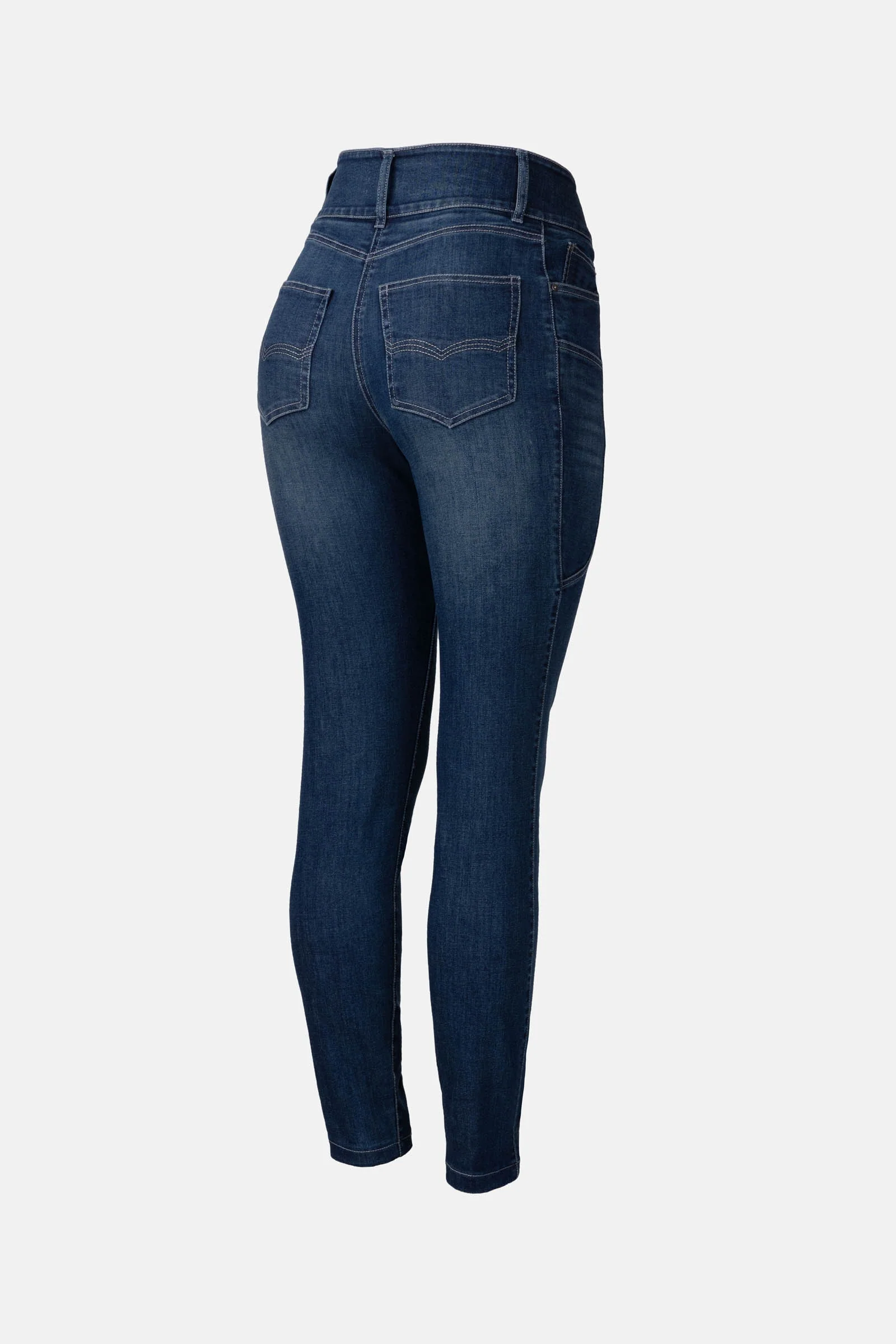 Eleanor Women's Western Slim Jeans Dark Denim 8 Long