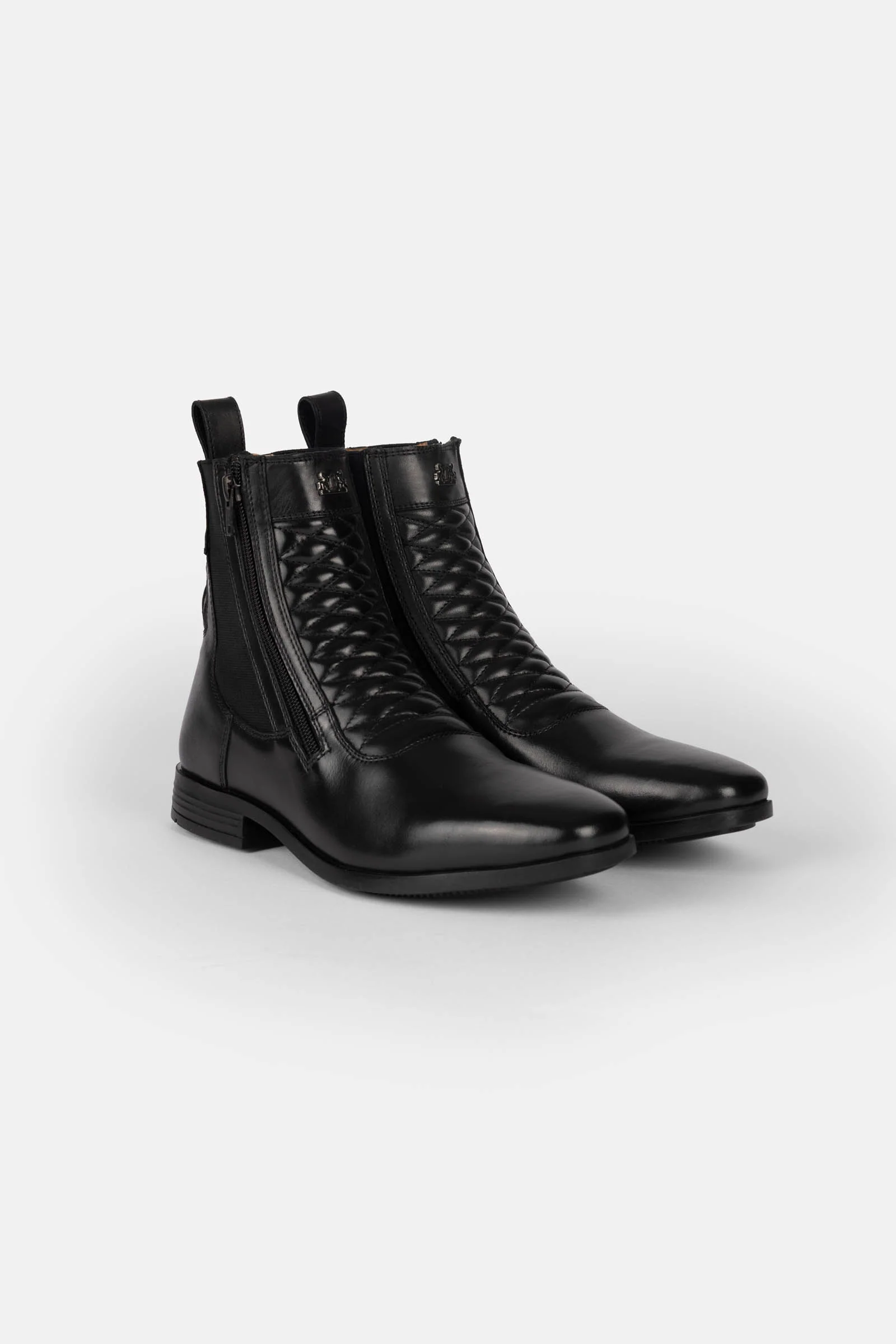 Elegant Leather Jodhpur Boots Black 7