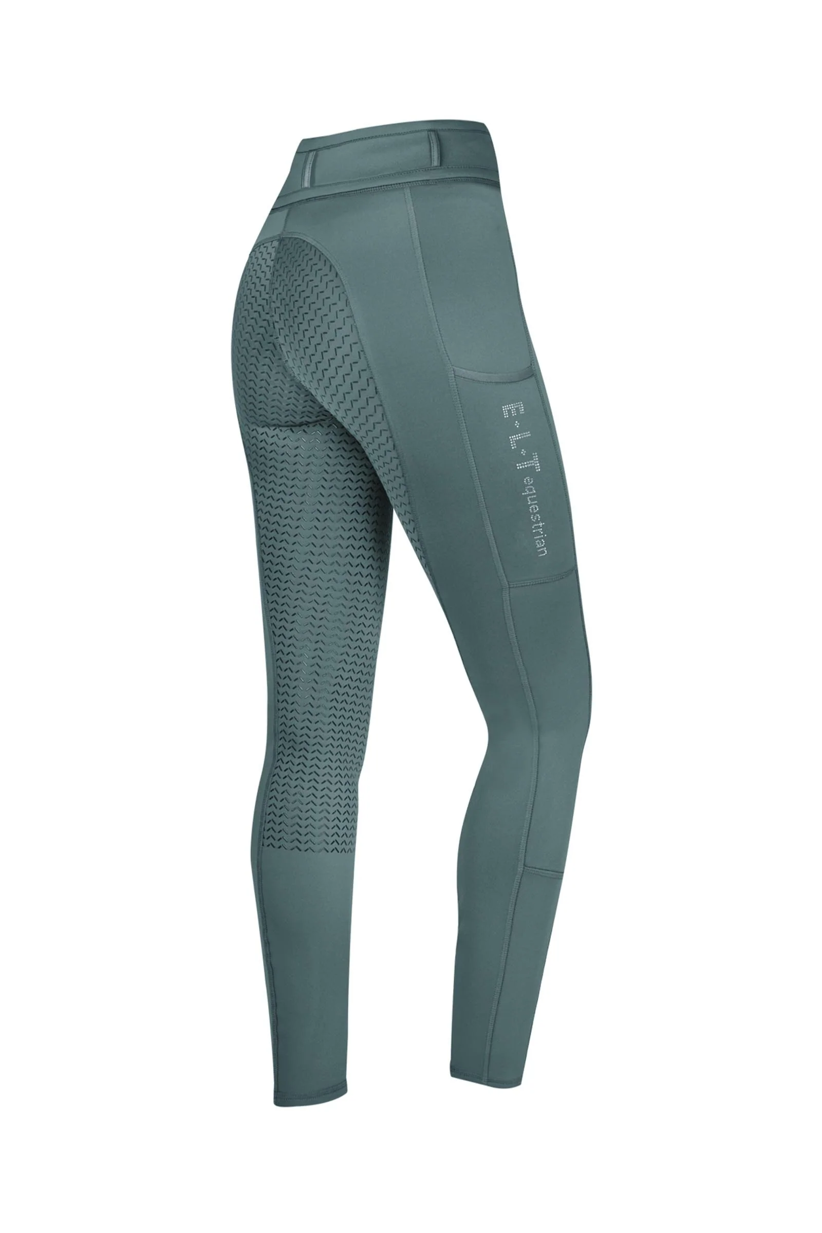 Ella Glam Kids´ Riding Leggings Full Seat Pine Green 16 years