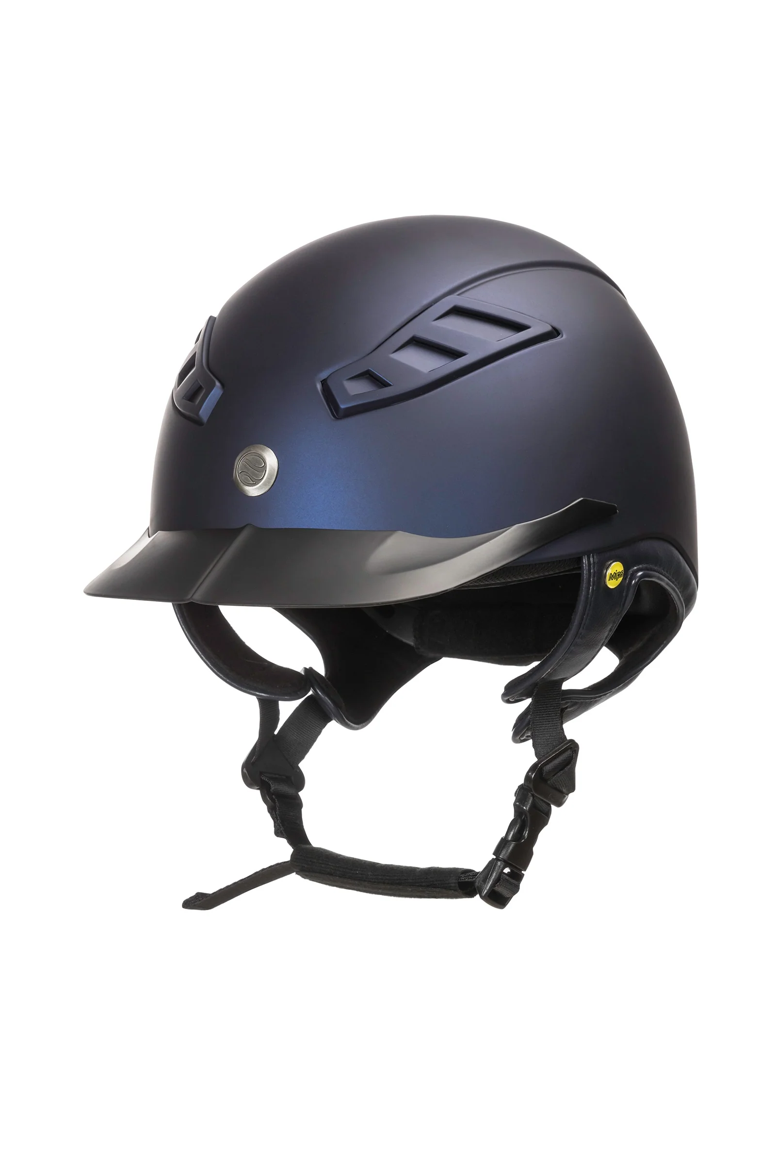 EQ3 MIPS Lynx Smooth Top Riding Helmet Blue L
