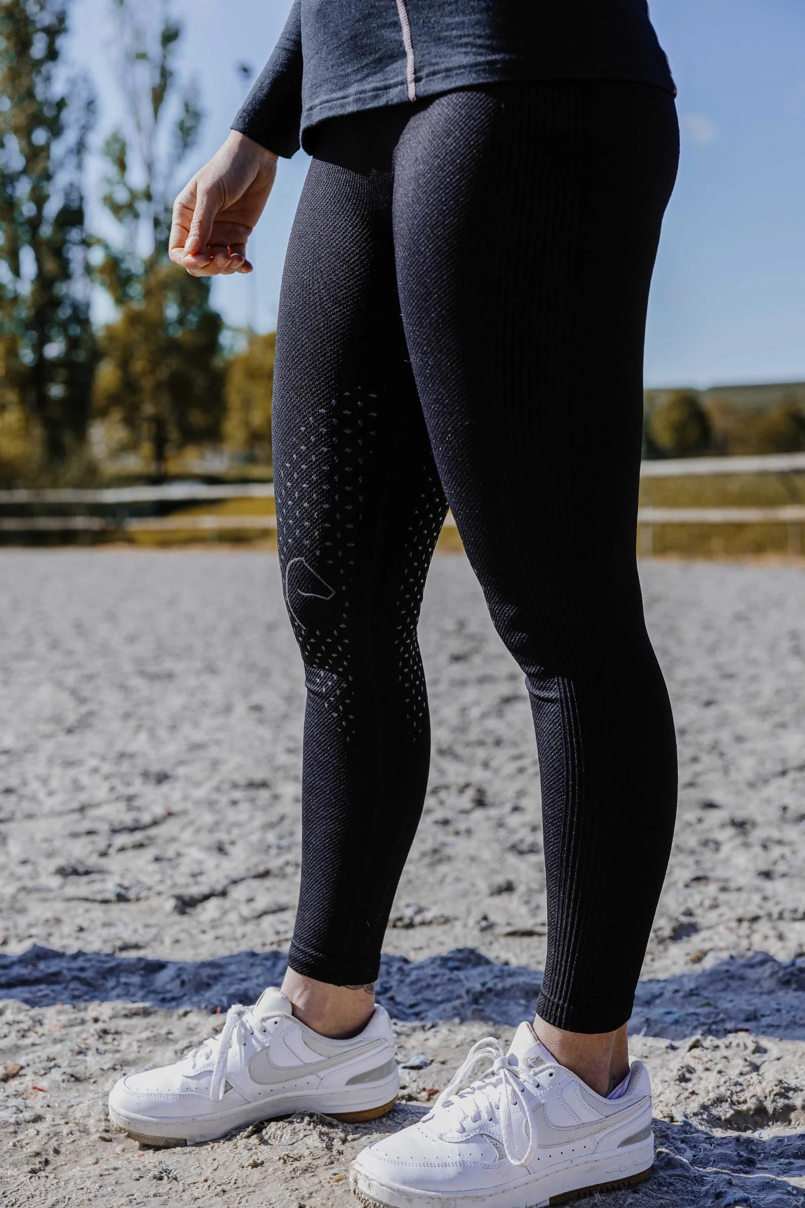 EQUITHÈME Acacia Women´s Full Grip Riding Leggings Black L